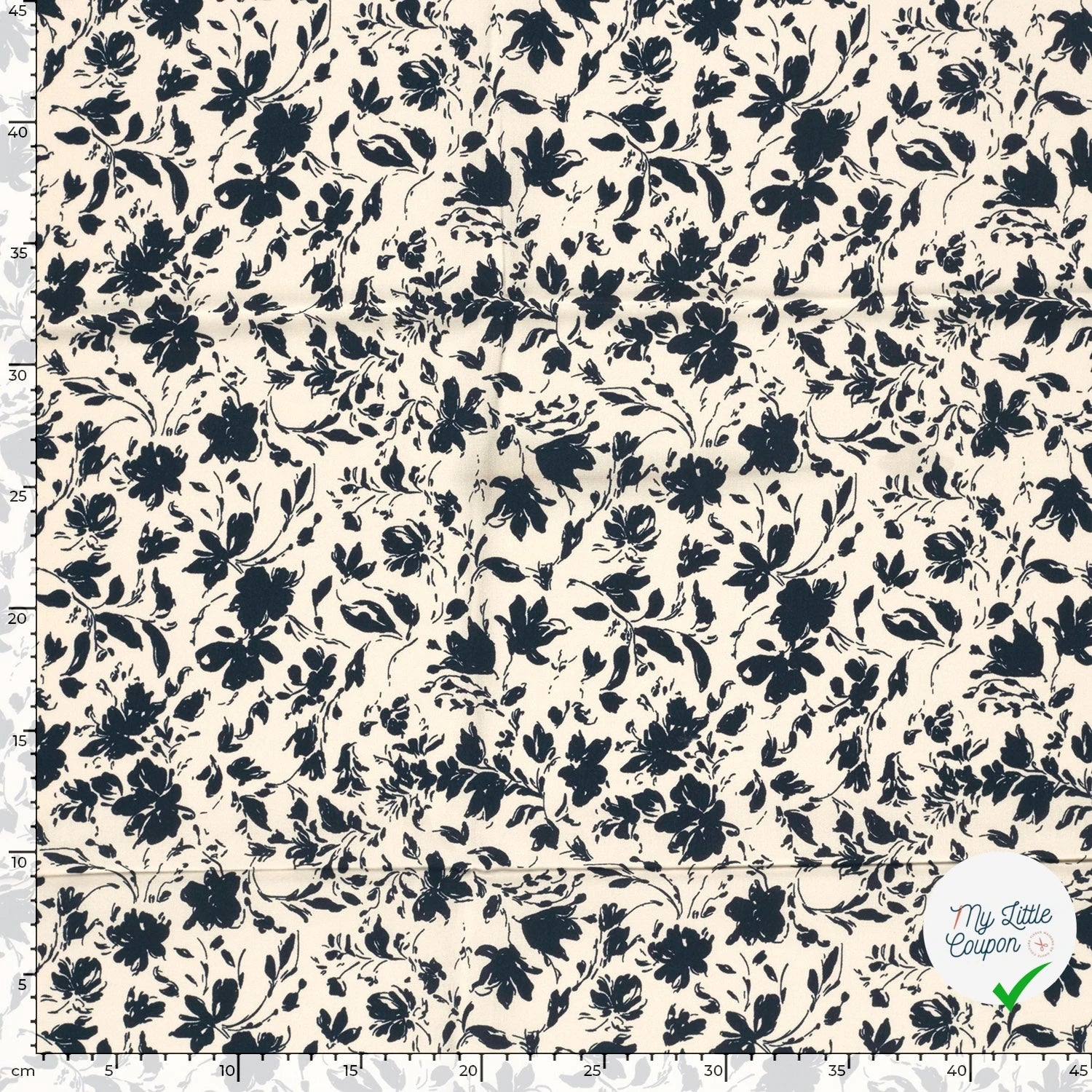 POPELINE DE BAMBOU FLOWERS 2 - My Little Coupon