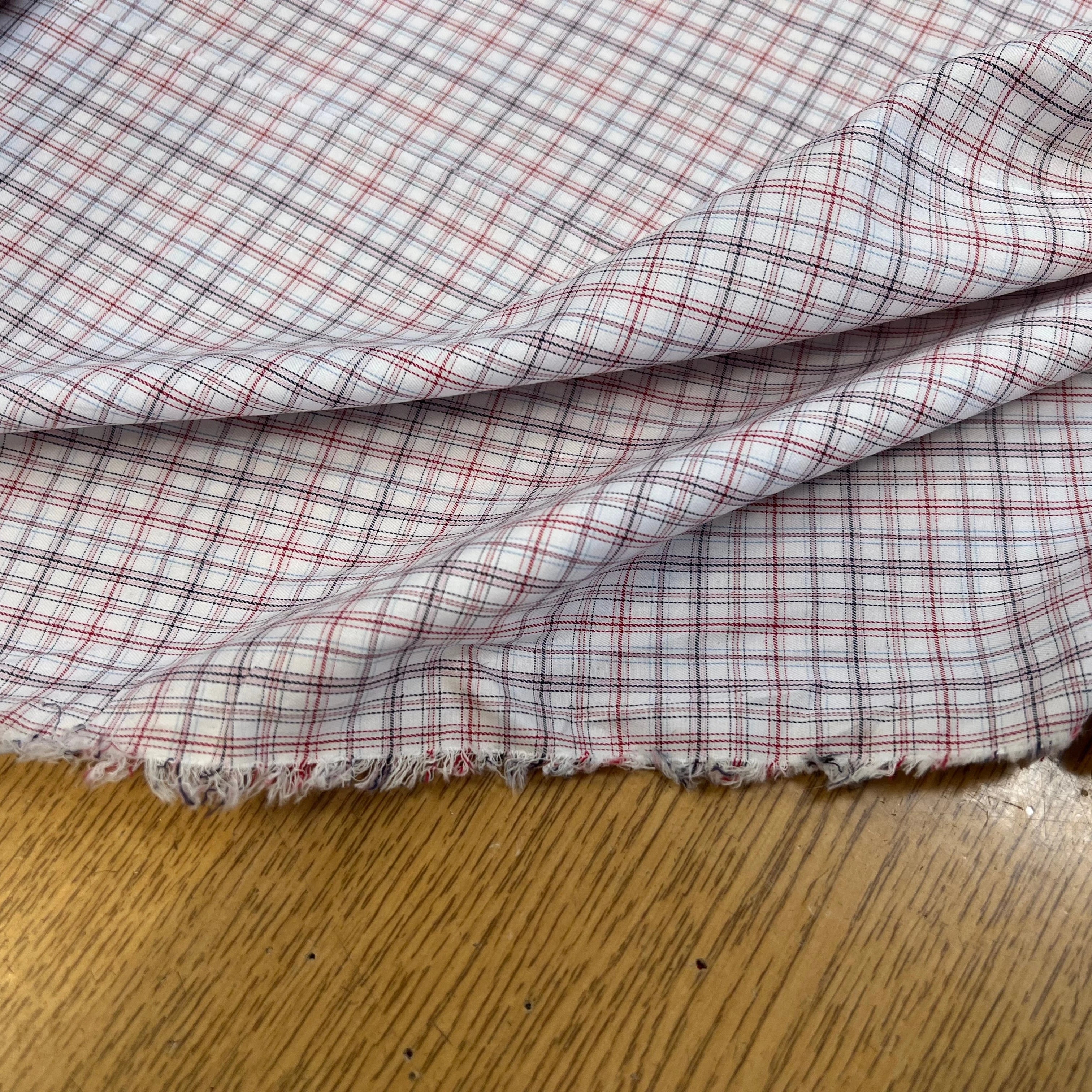 POPELINE DE COTON À CARREAUX RAYÉE MULTICOLORES - My Little Coupon