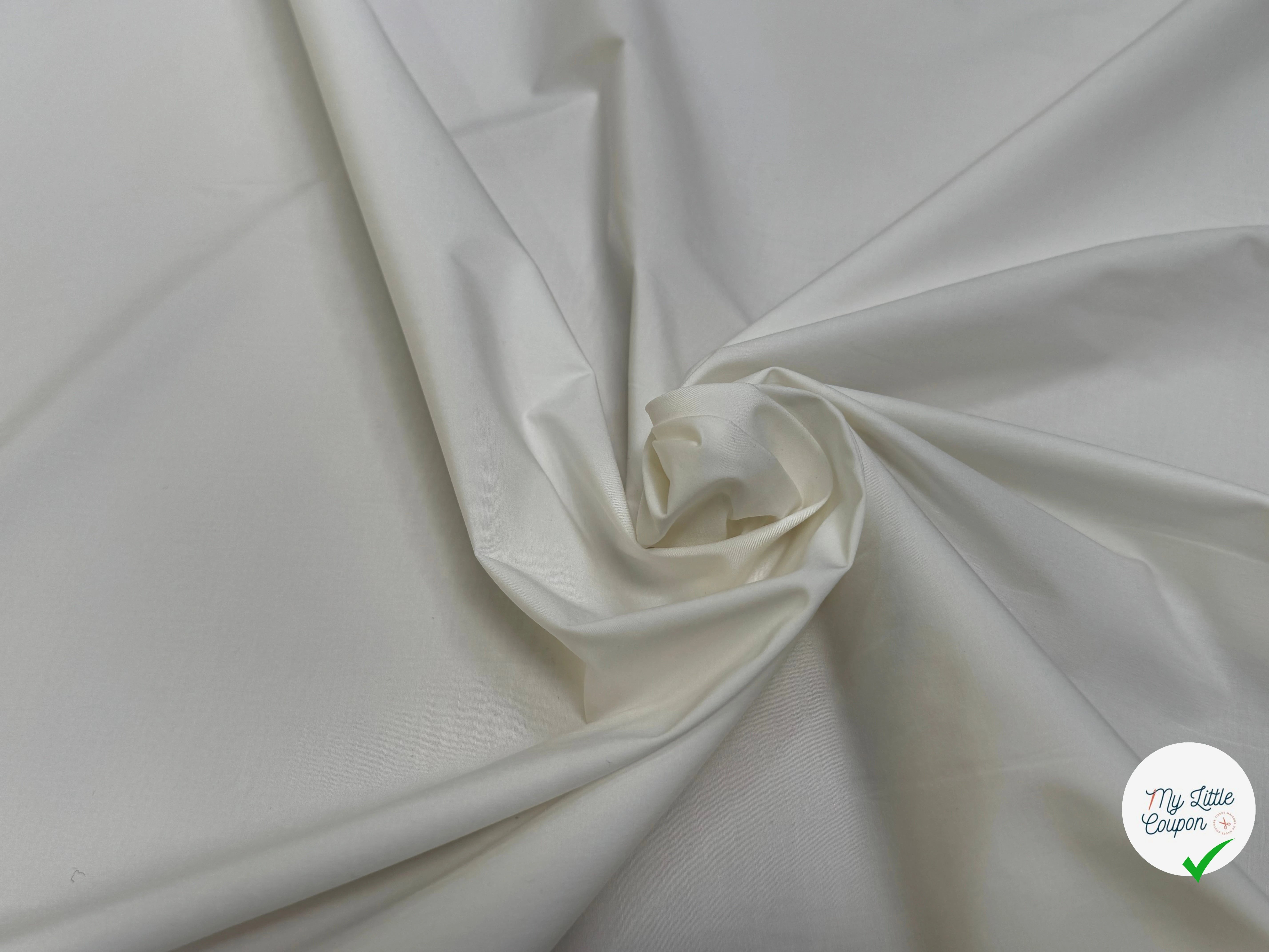 POPELINE DE COTON ALBINI DONNA CRAIE QUALITÉ COUTURE - My Little Coupon