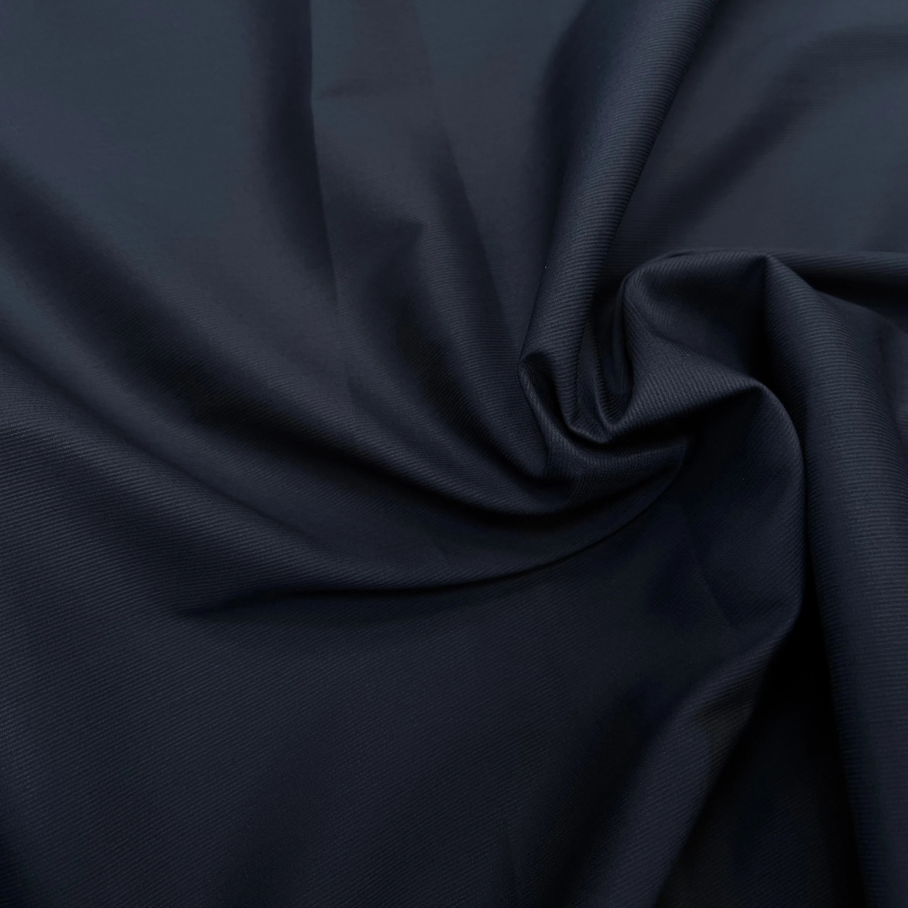 POPELINE DE COTON ALBINI MARINE FLUIDE FINE RAYURES - My Little Coupon