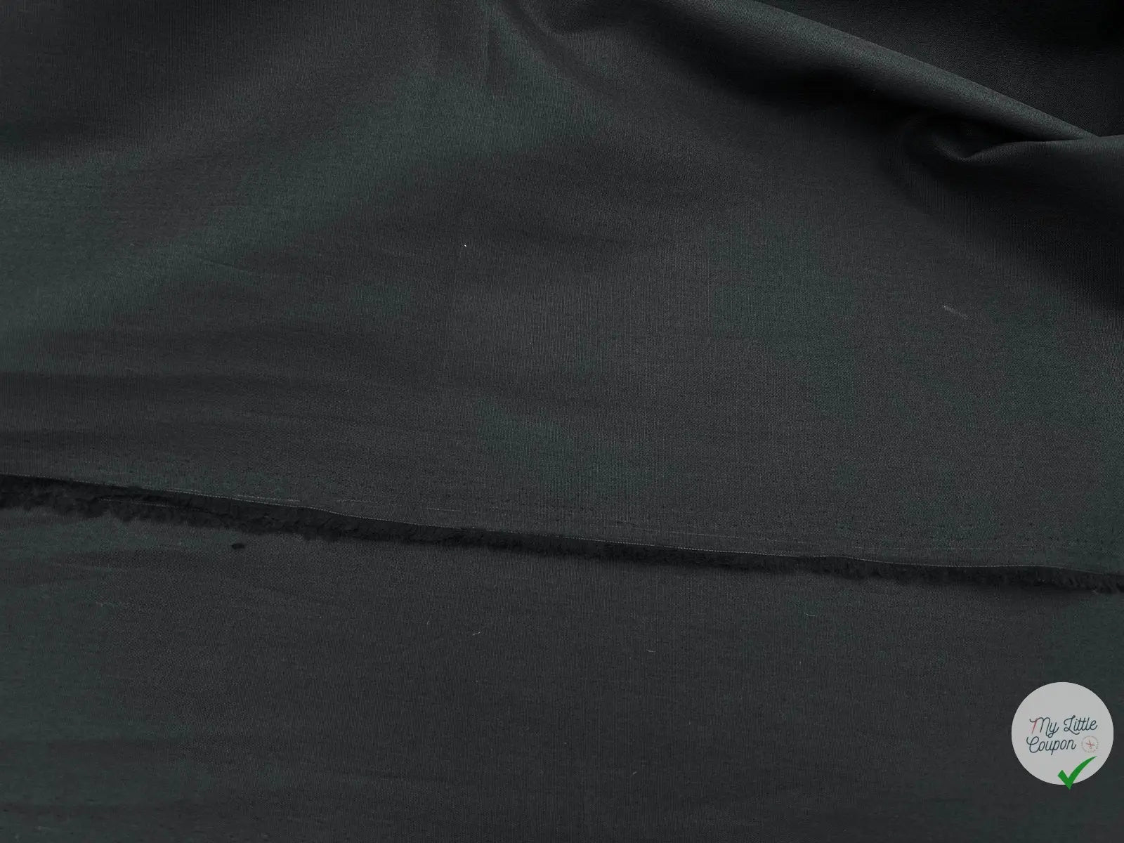 POPELINE DE COTON ANTHRACITE - My Little Coupon - tissu - coudre