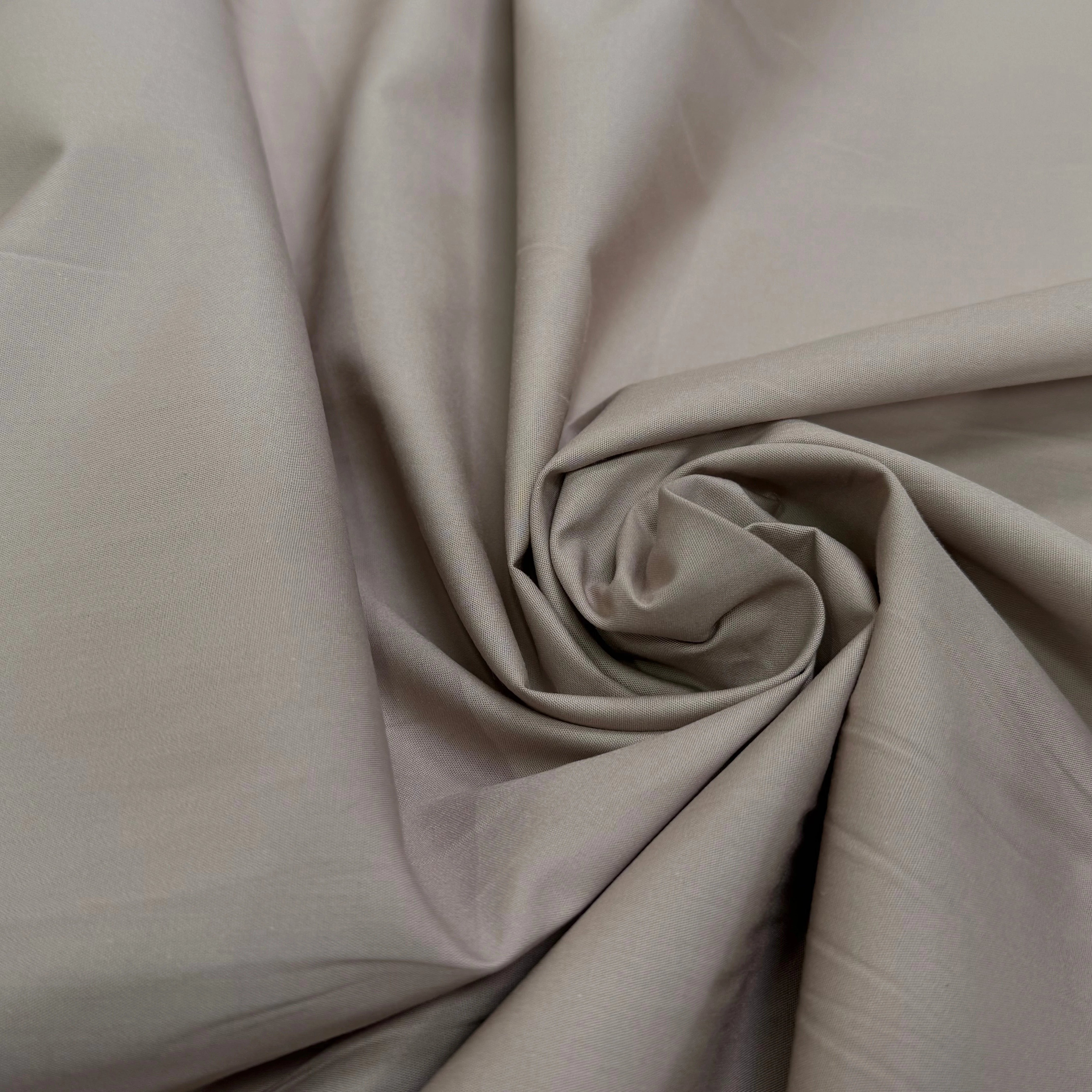 POPELINE DE COTON BEIGE COUTURE MADE IN FRANCE - My Little Coupon