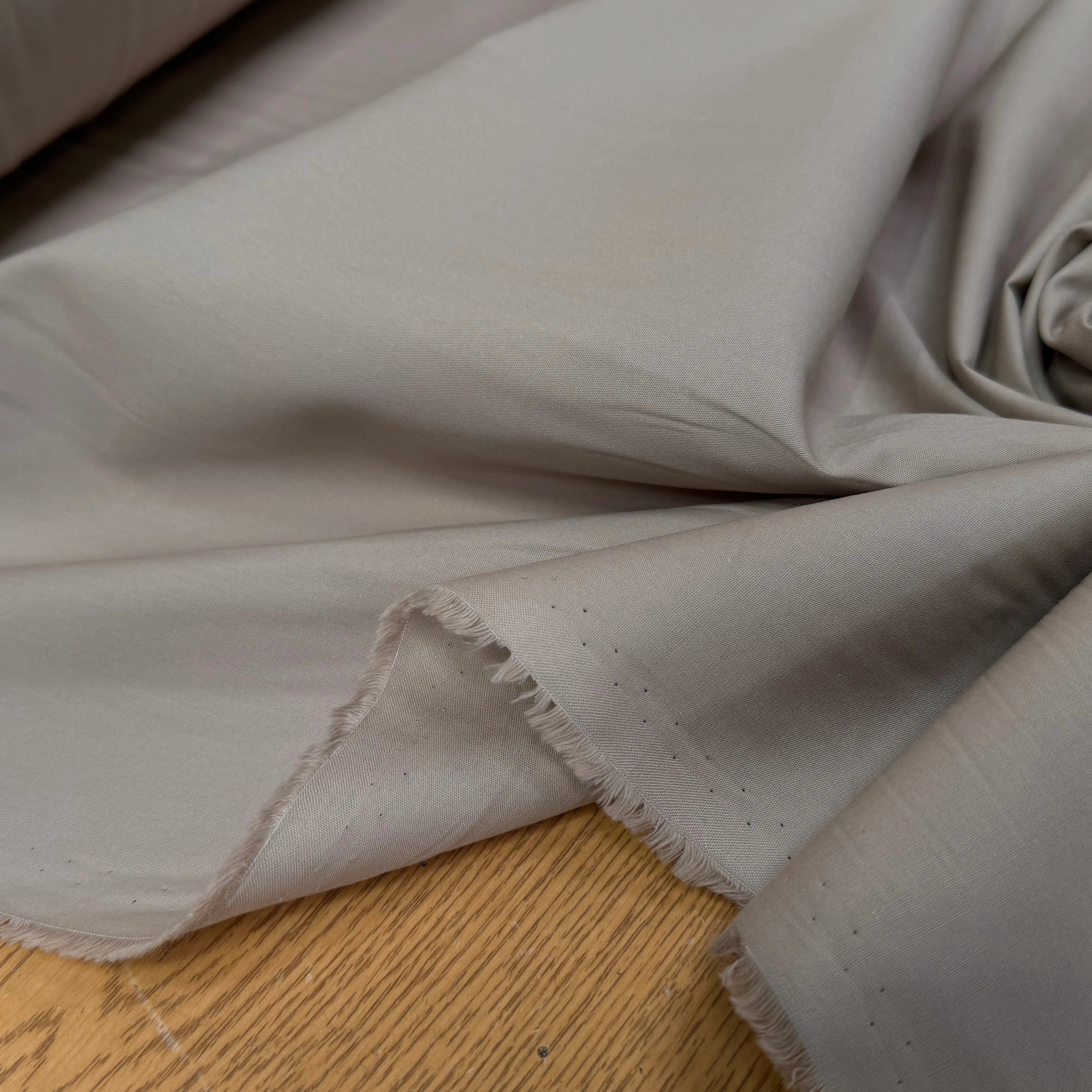 POPELINE DE COTON BEIGE COUTURE MADE IN FRANCE - My Little Coupon