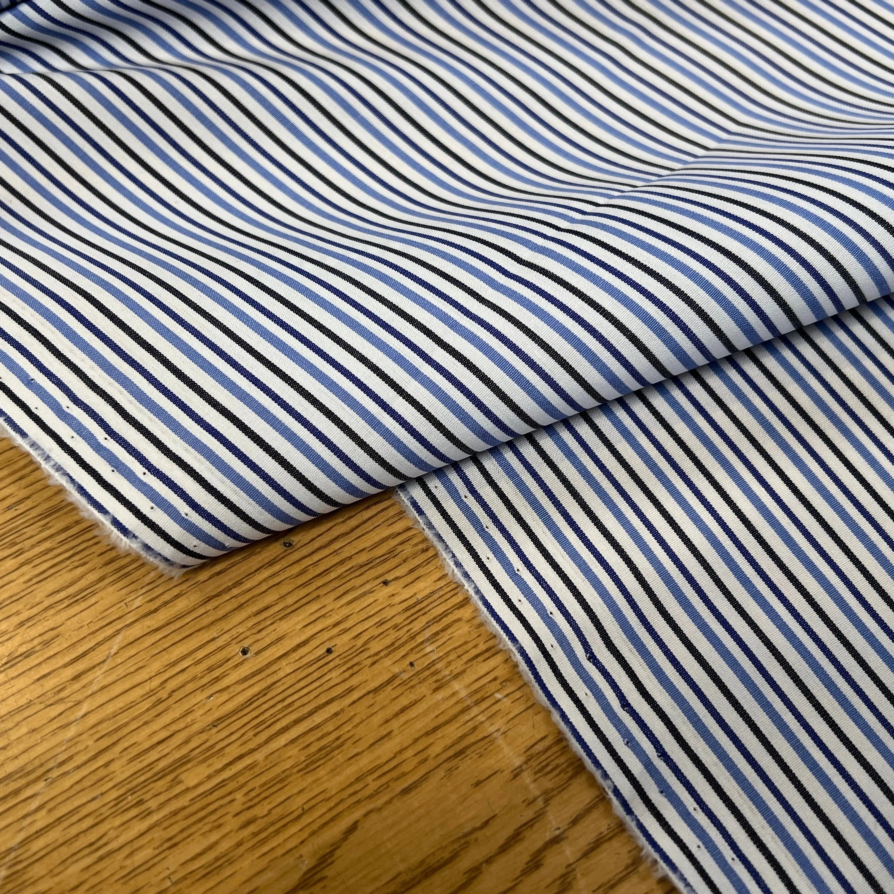 POPELINE DE COTON BICOLORES À RAYURES - My Little Coupon