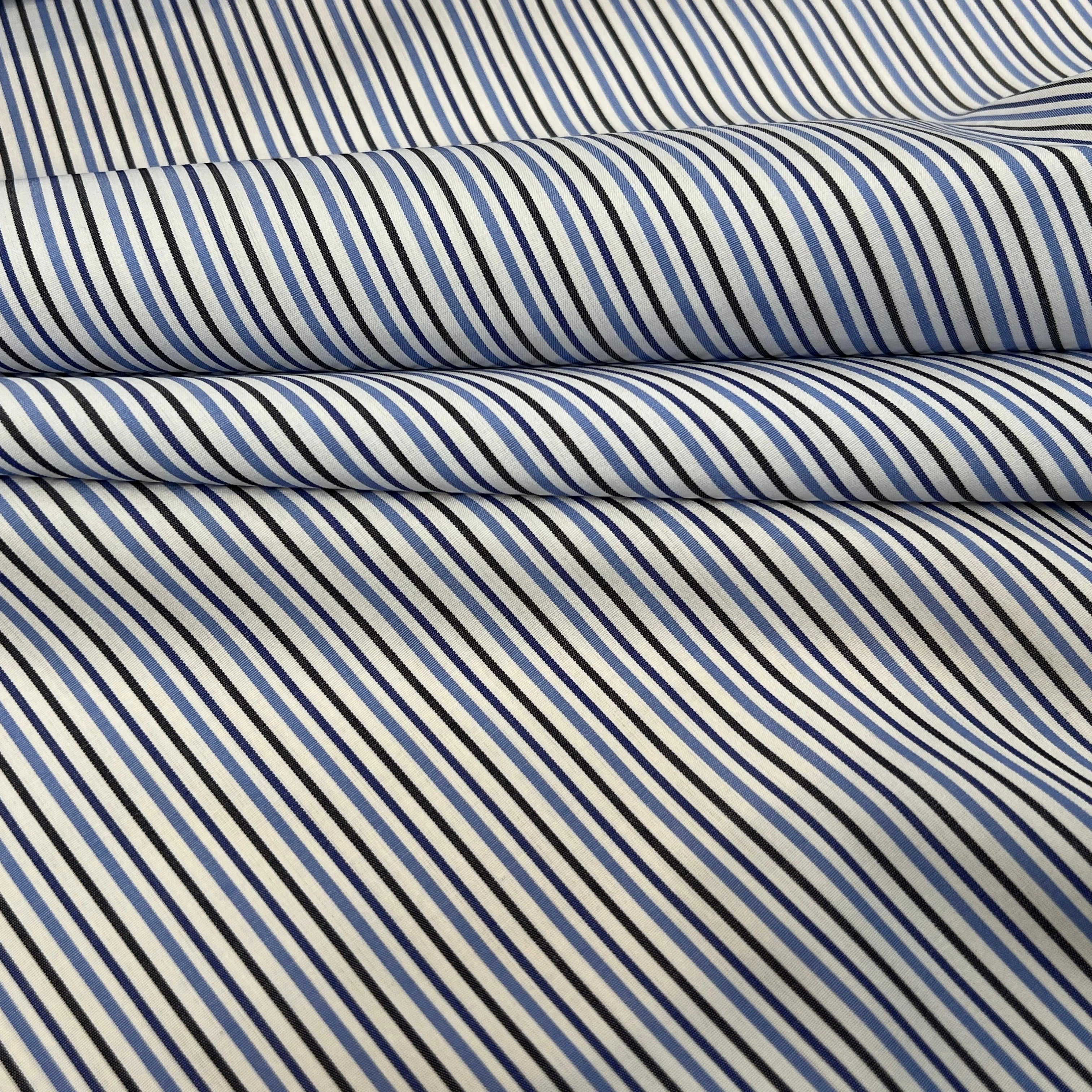 POPELINE DE COTON BICOLORES À RAYURES - My Little Coupon