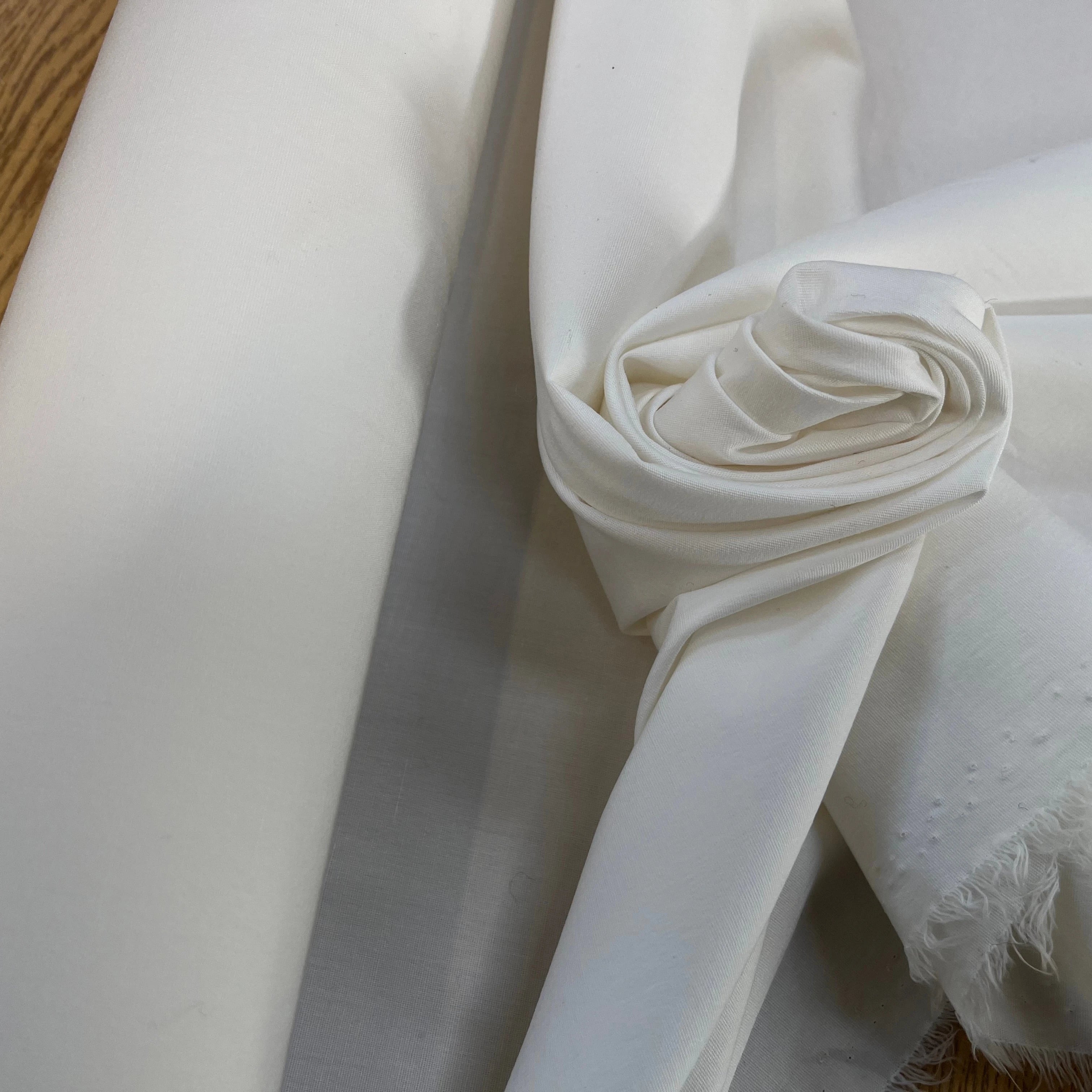 POPELINE DE COTON BLANC CHIC&DOUX - My Little Coupon