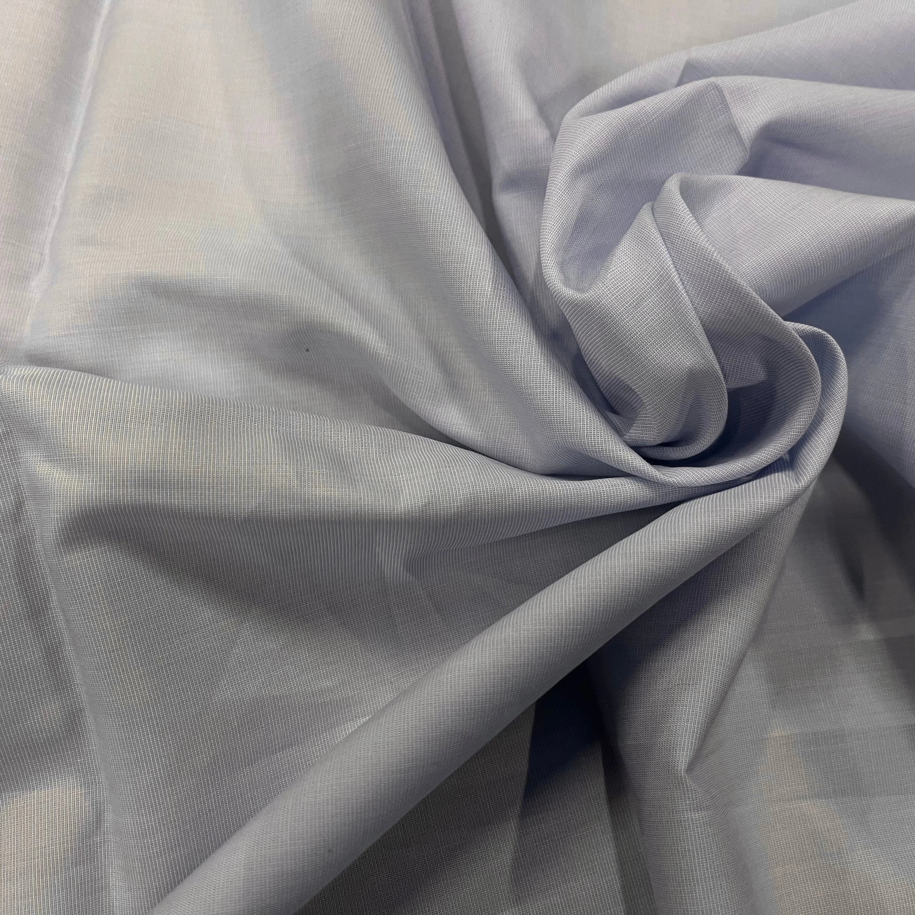 POPELINE DE COTON BLEU CIEL FLUIDE 145CM - My Little Coupon