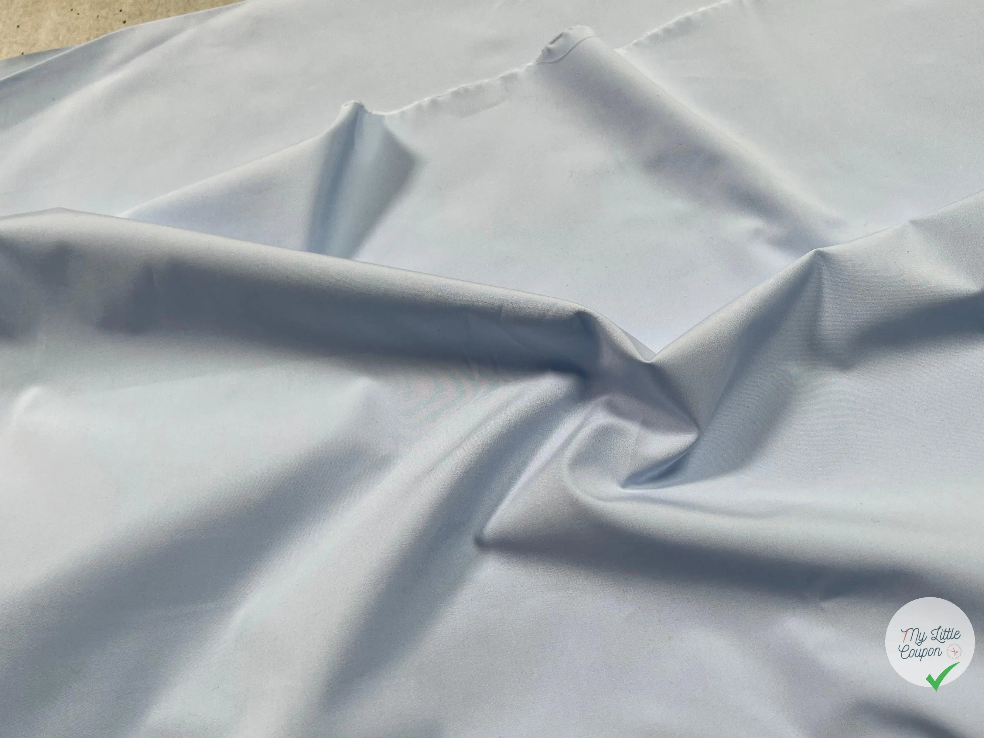 POPELINE DE COTON BLEU CIEL - My Little Coupon - tissu - coudre