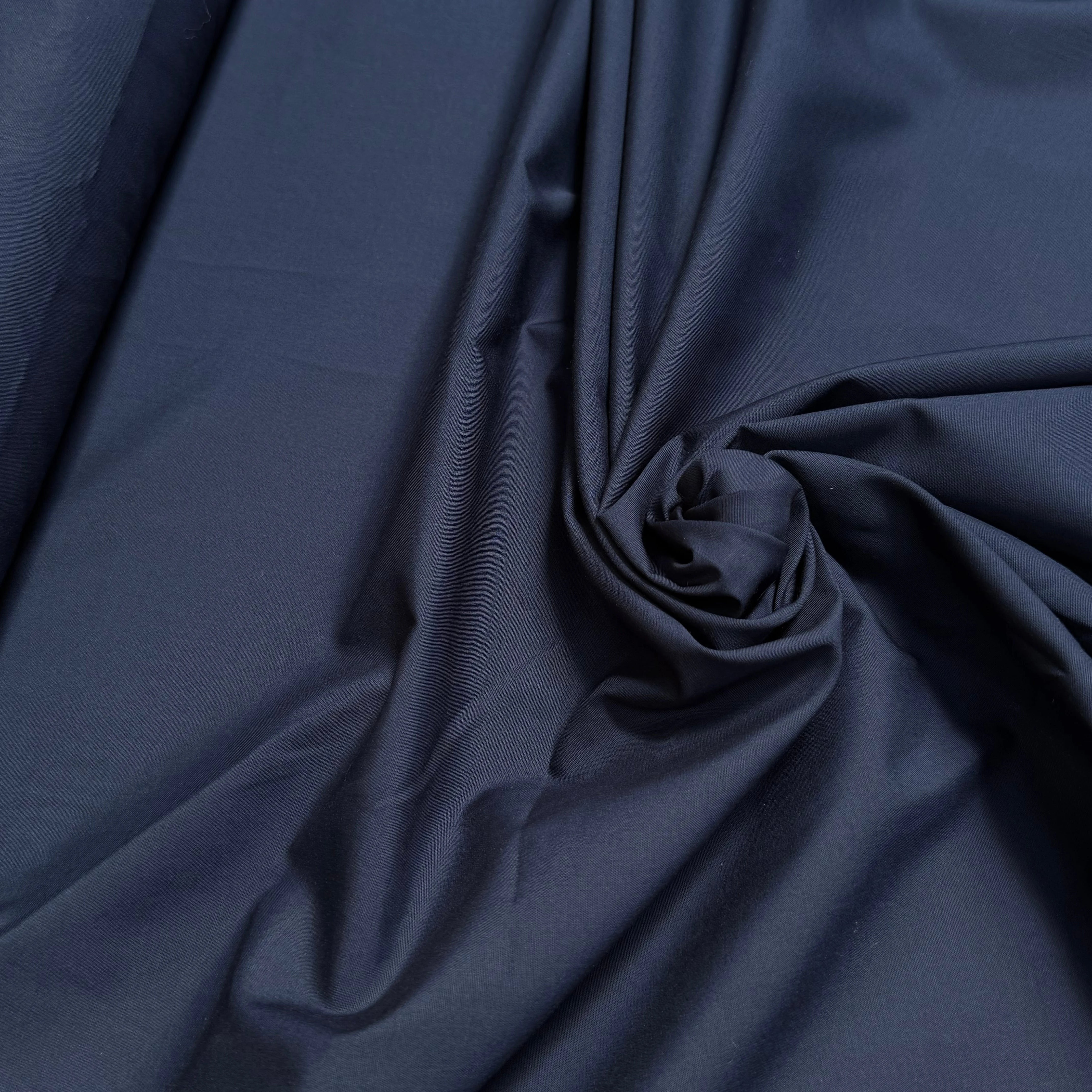 POPELINE DE COTON BLEU DENIM QUALITÉ COUTURE - My Little Coupon