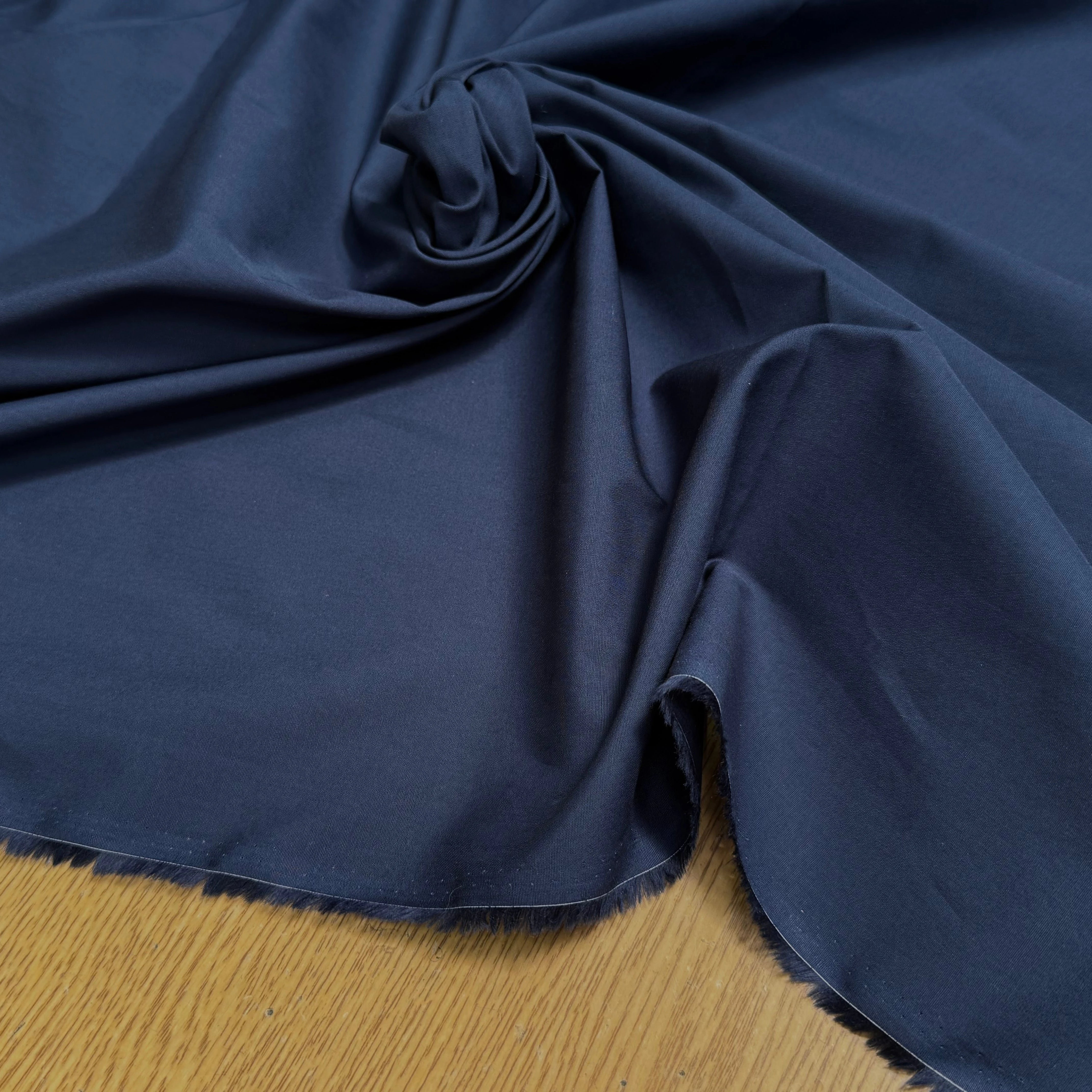 POPELINE DE COTON BLEU DENIM QUALITÉ COUTURE - My Little Coupon