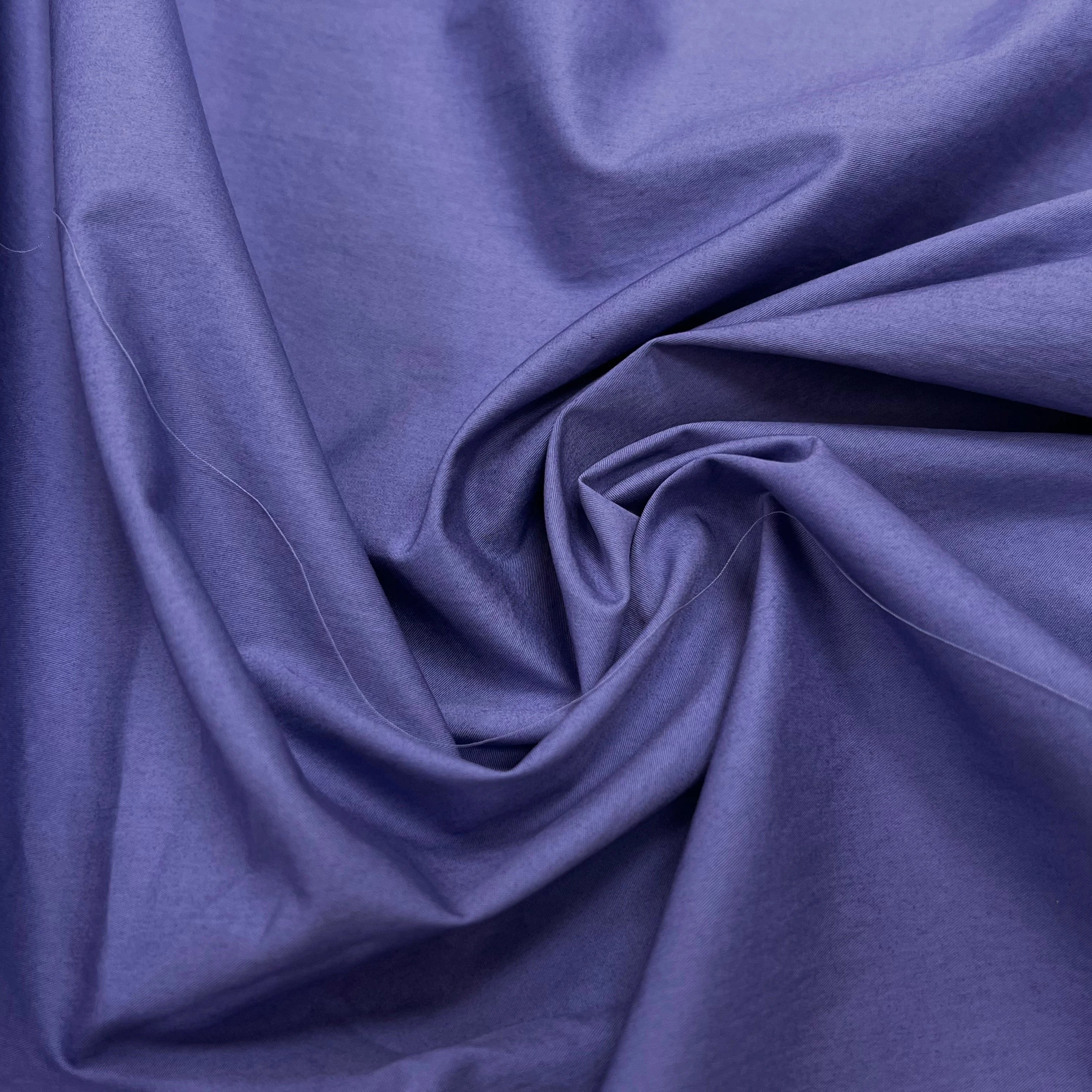 POPELINE DE COTON BLEU LAVANDE 145CM - My Little Coupon