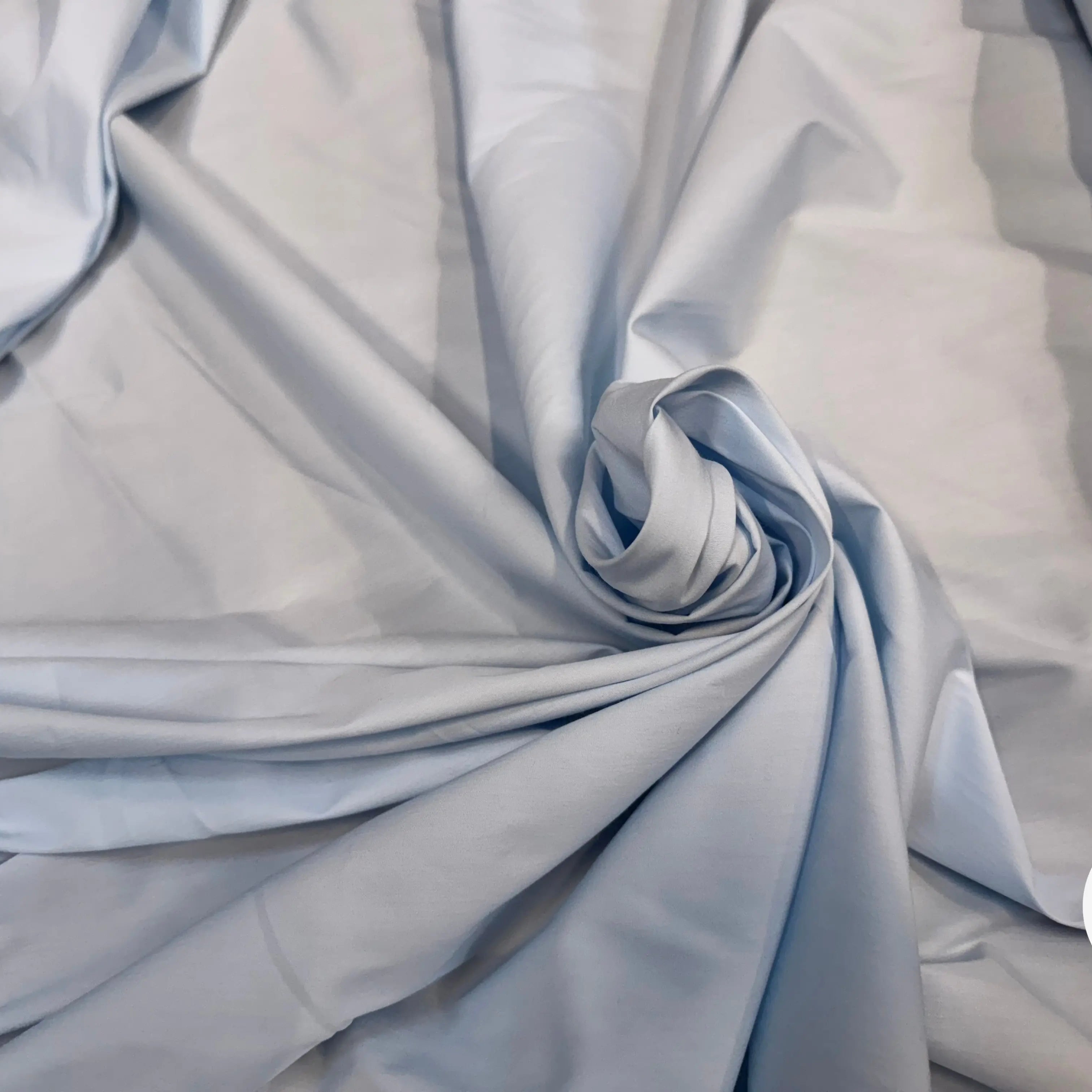 POPELINE DE COTON BLEU LÉGÈREMENT STRETCH - My Little Coupon