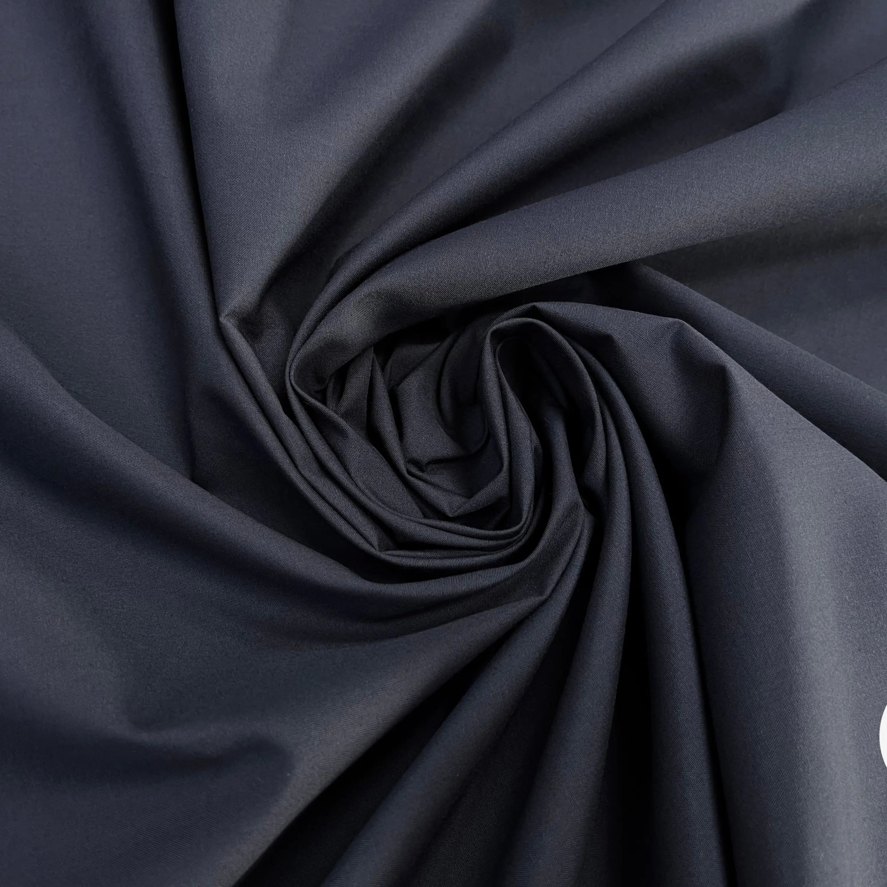 POPELINE DE COTON BLEU MARINE - My Little Coupon