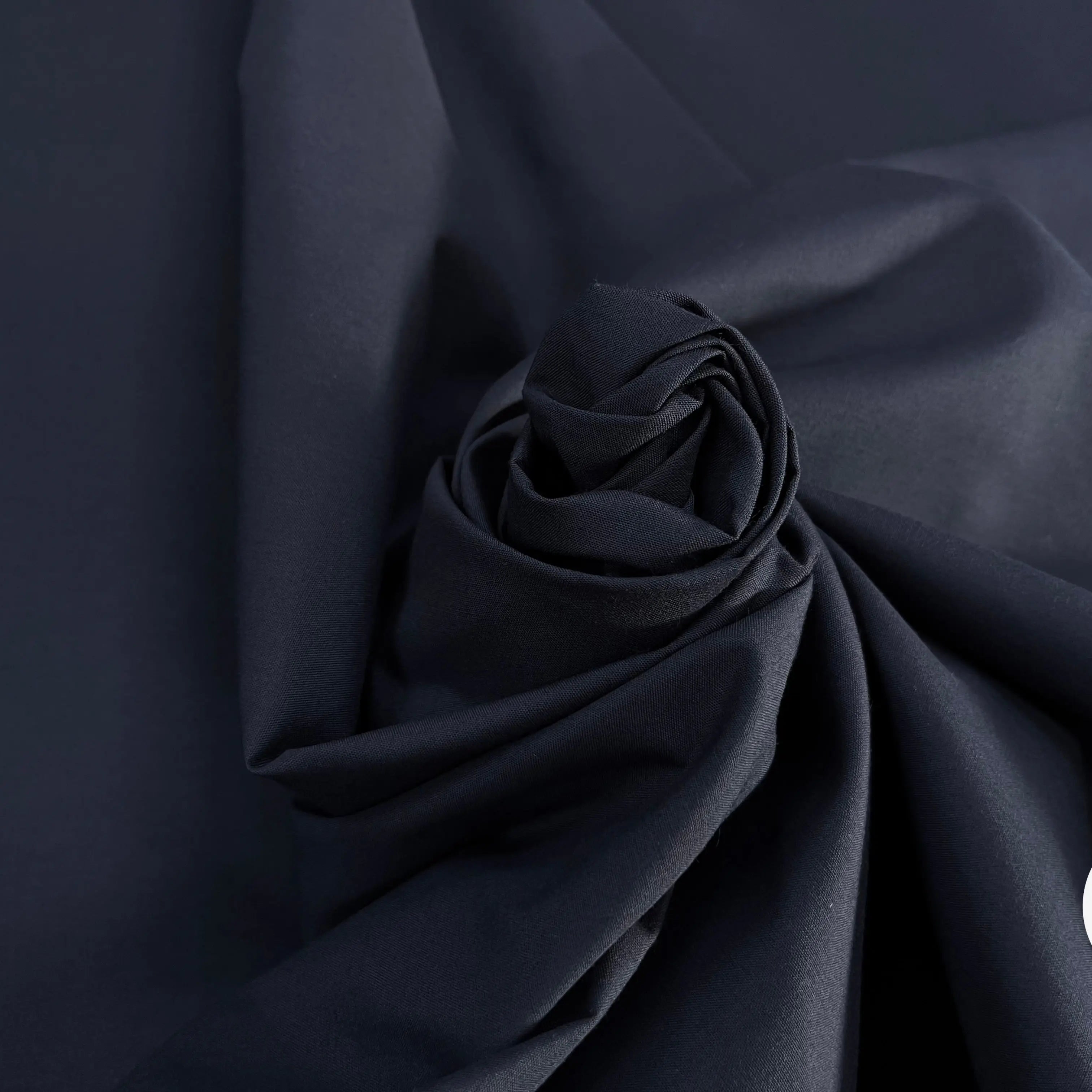 POPELINE DE COTON BLEU MARINE - My Little Coupon