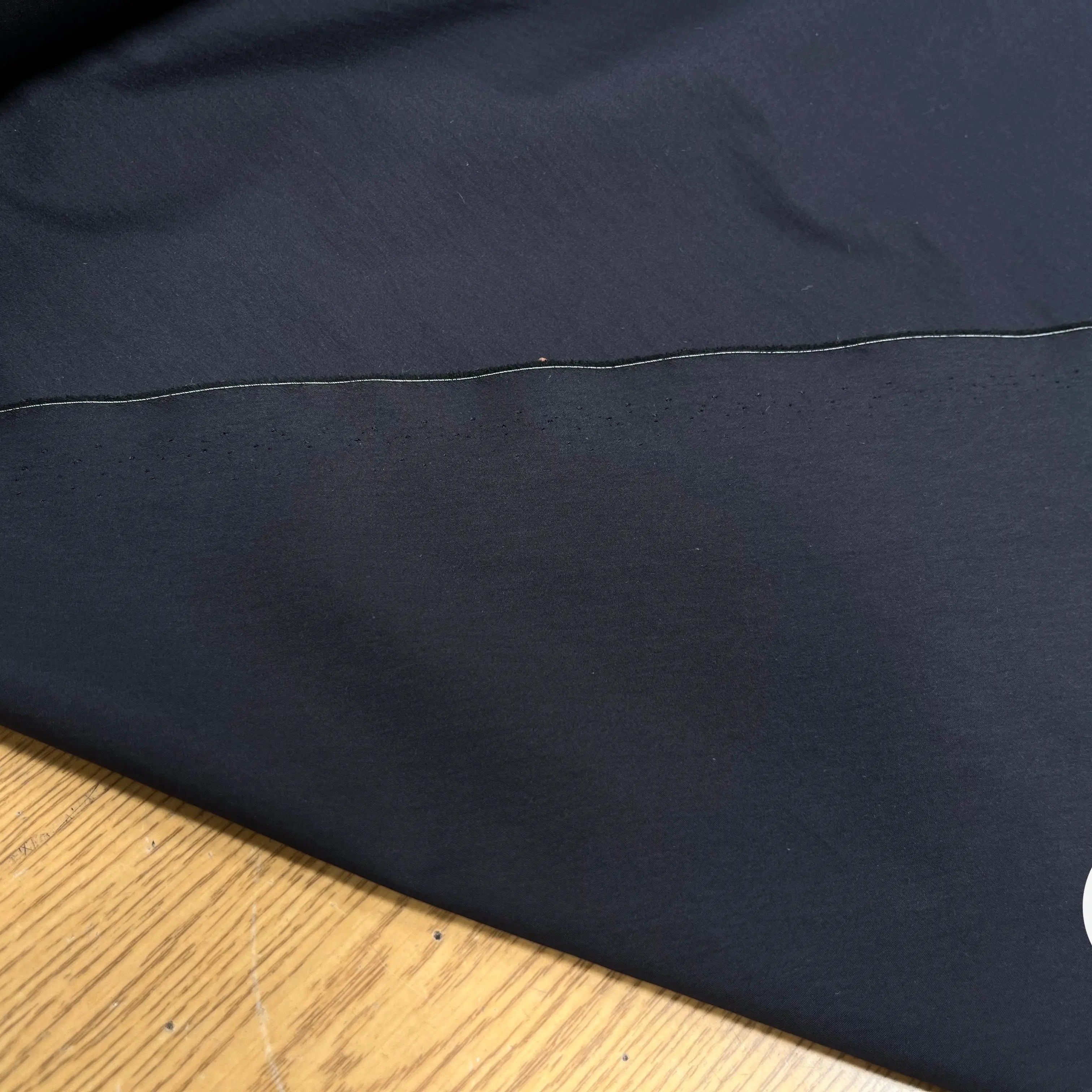 POPELINE DE COTON BLEU NUIT - My Little Coupon