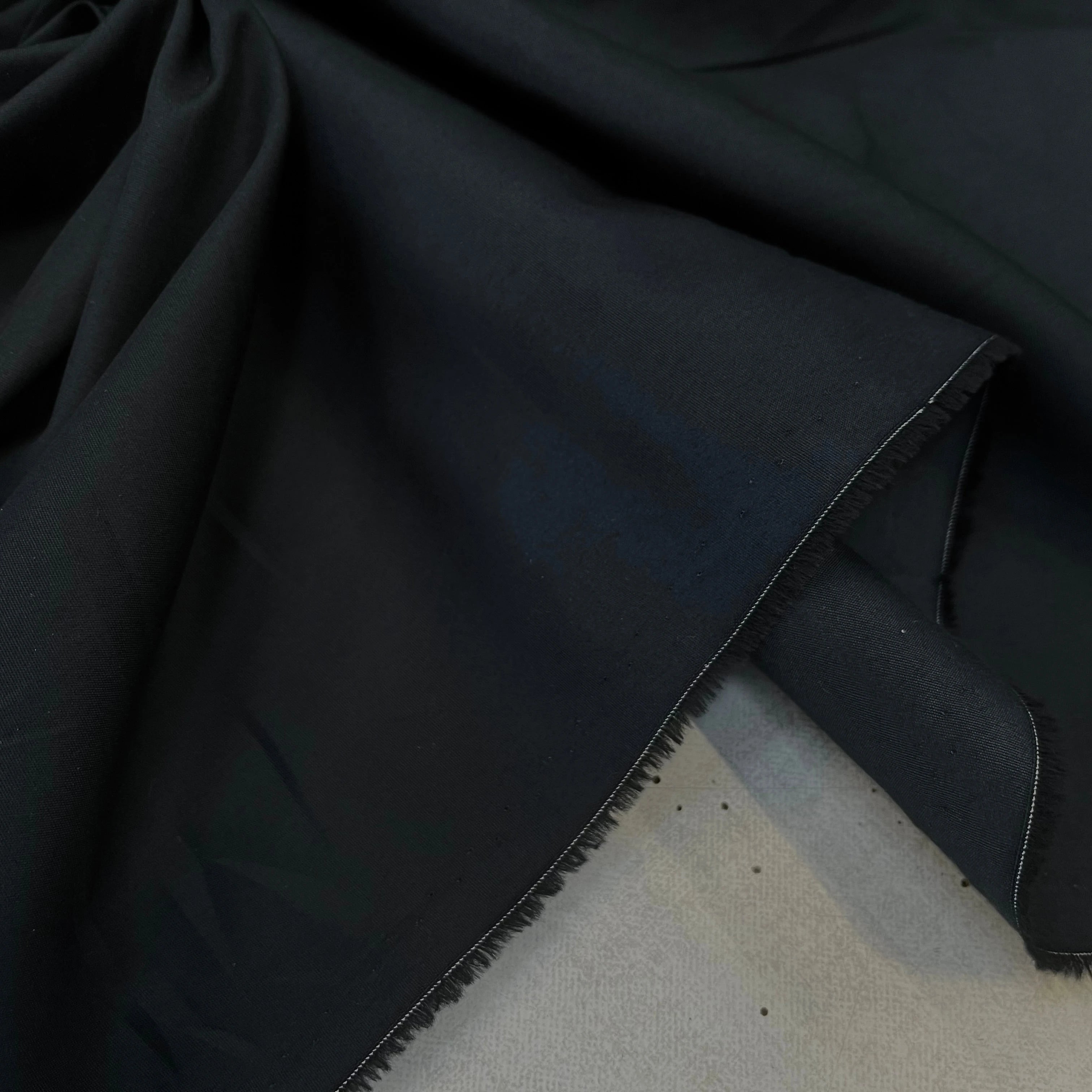 POPELINE DE COTON BLEU NUIT SUBLIME 150CM - My Little Coupon