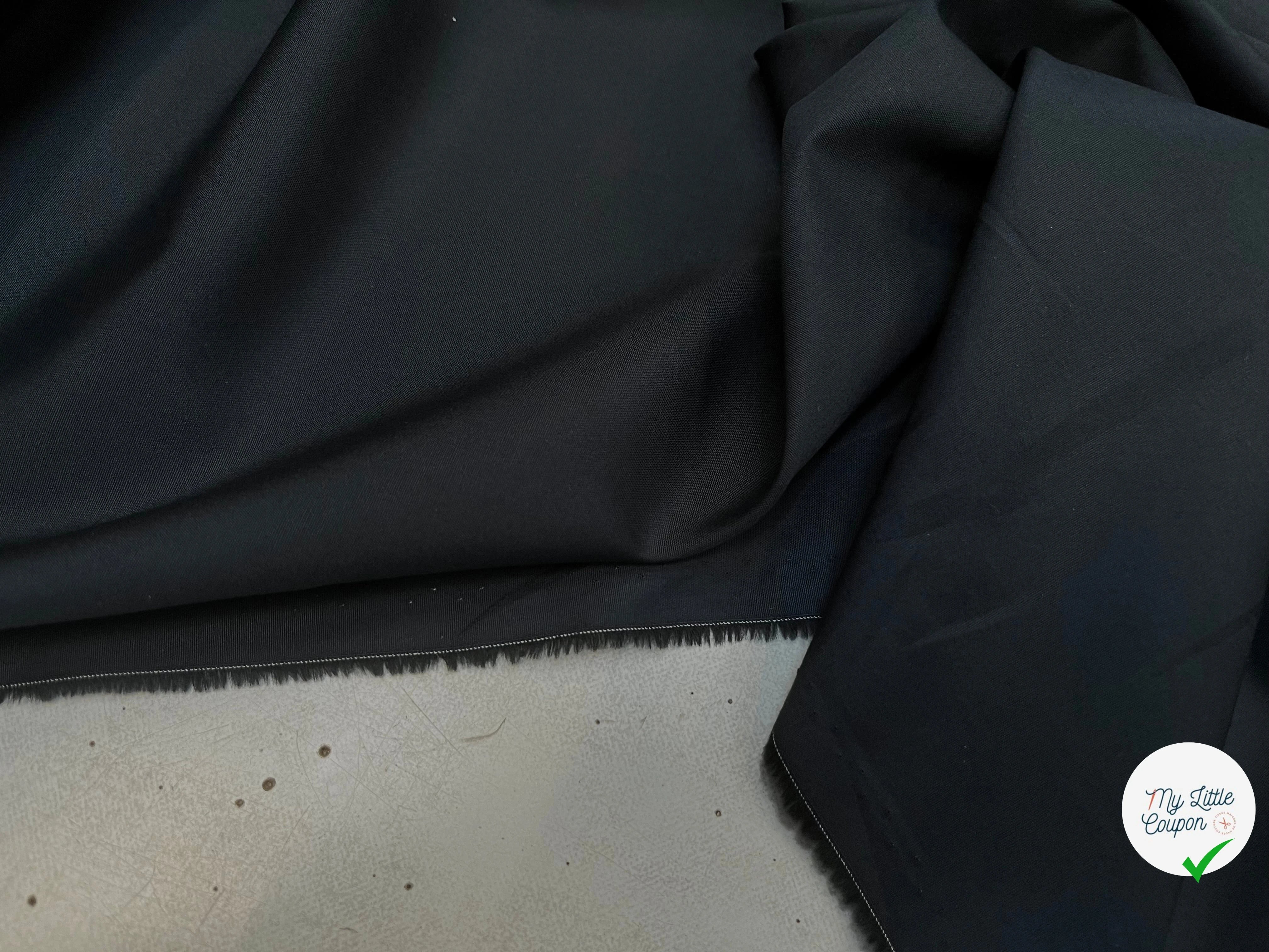 POPELINE DE COTON BLEU NUIT SUBLIME 150CM - My Little Coupon