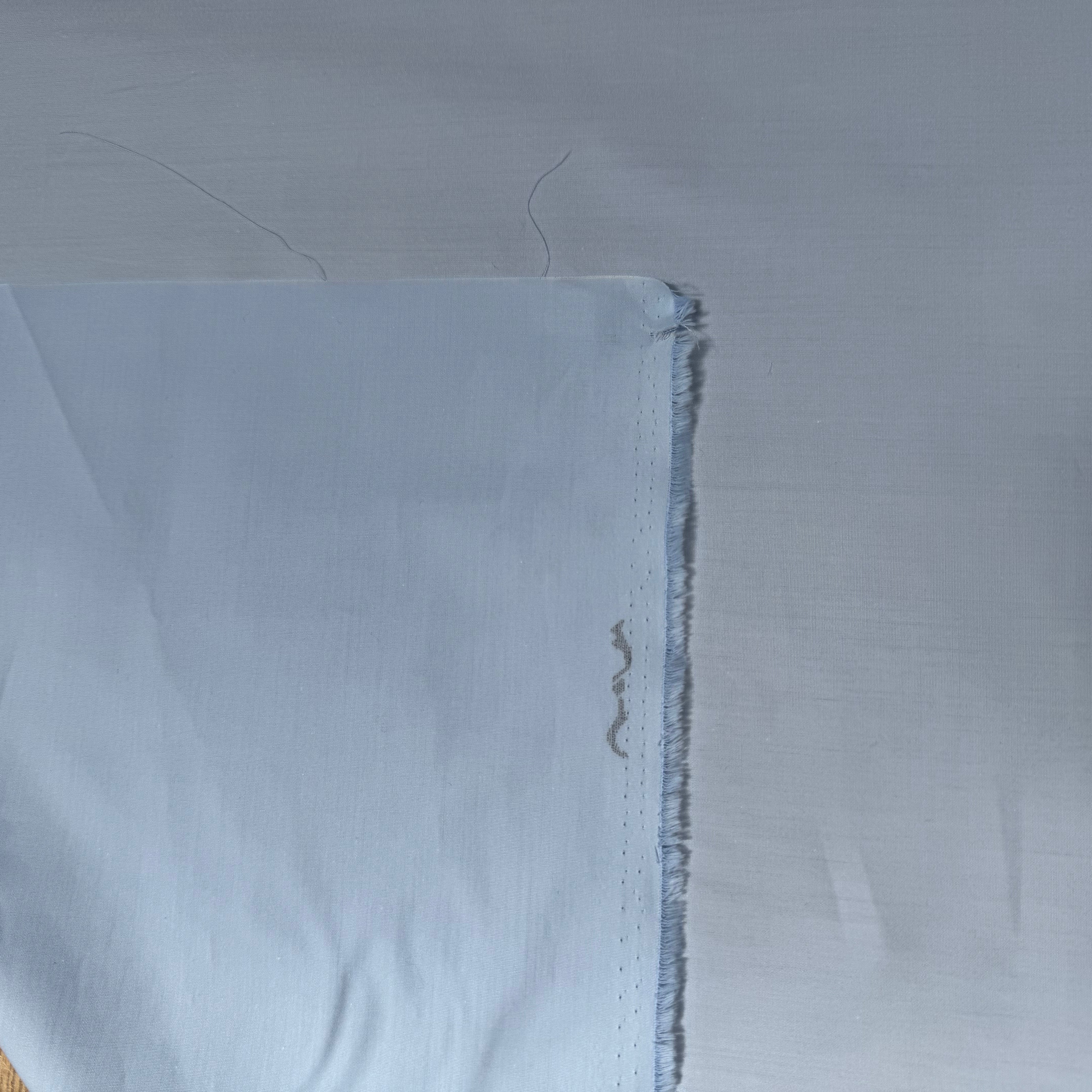 POPELINE DE COTON BLEU PASTEL UNI - My Little Coupon