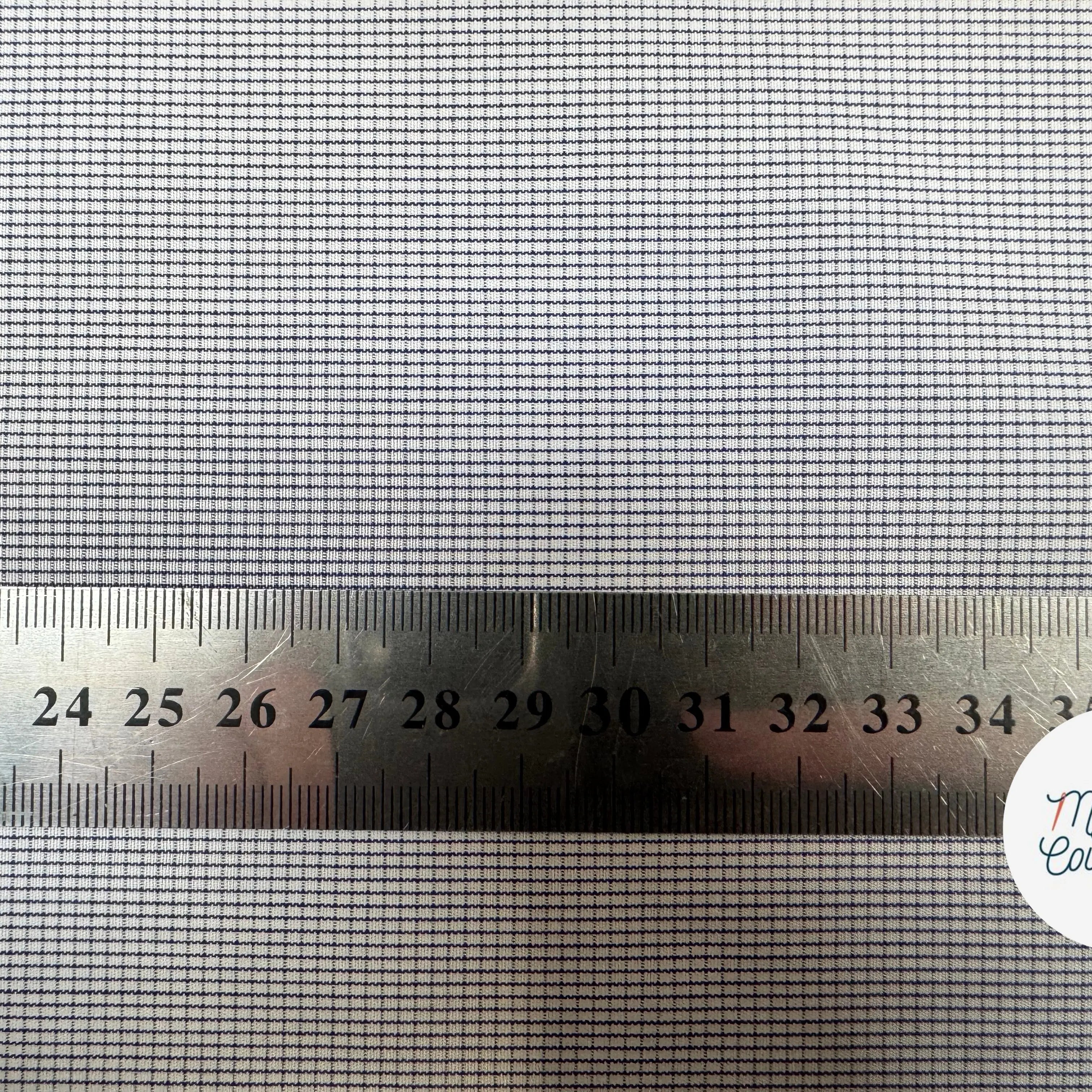 POPELINE DE COTON CARREAUX MARINE - My Little Coupon