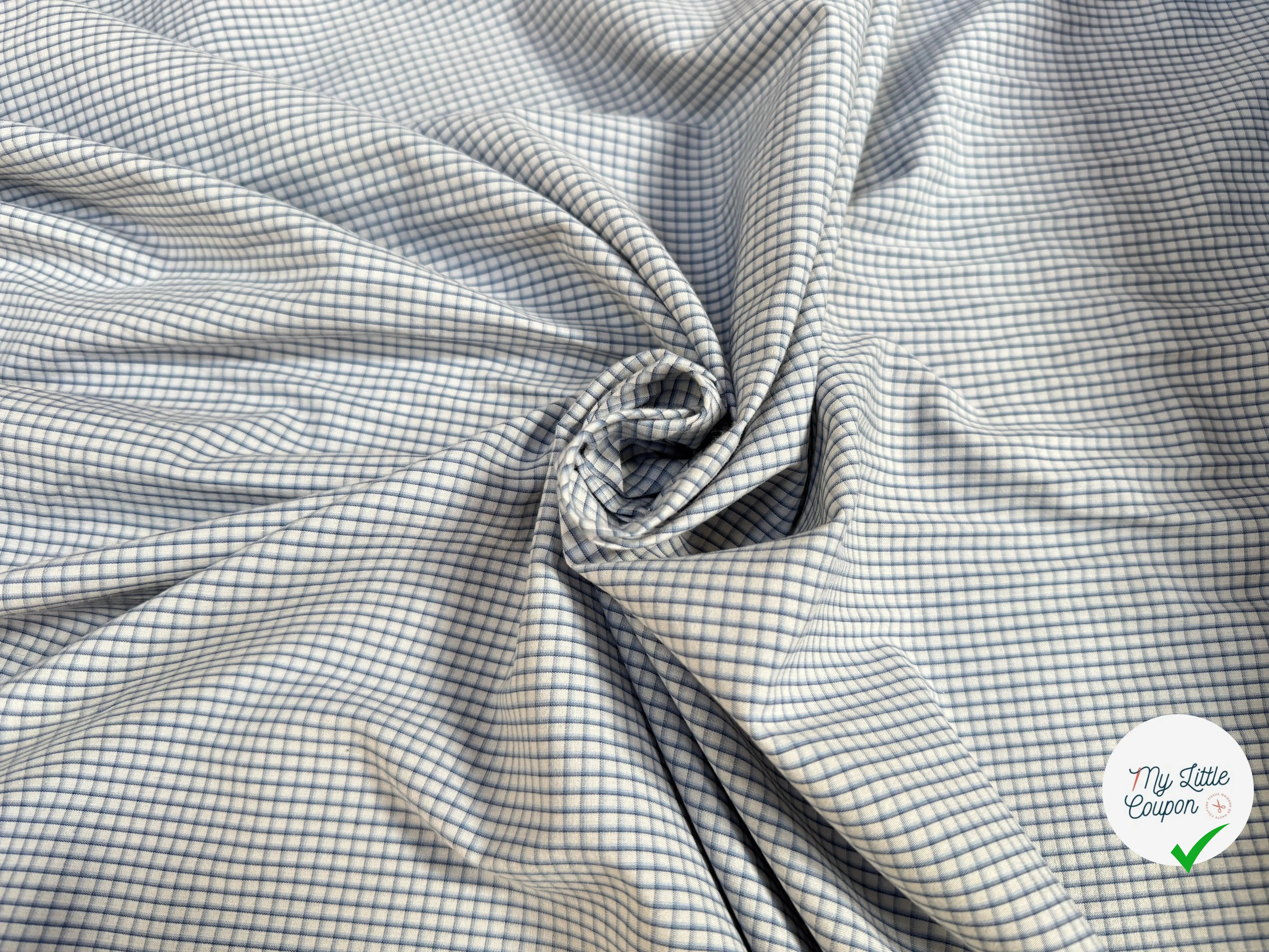 POPELINE DE COTON CARREAUX - My Little Coupon