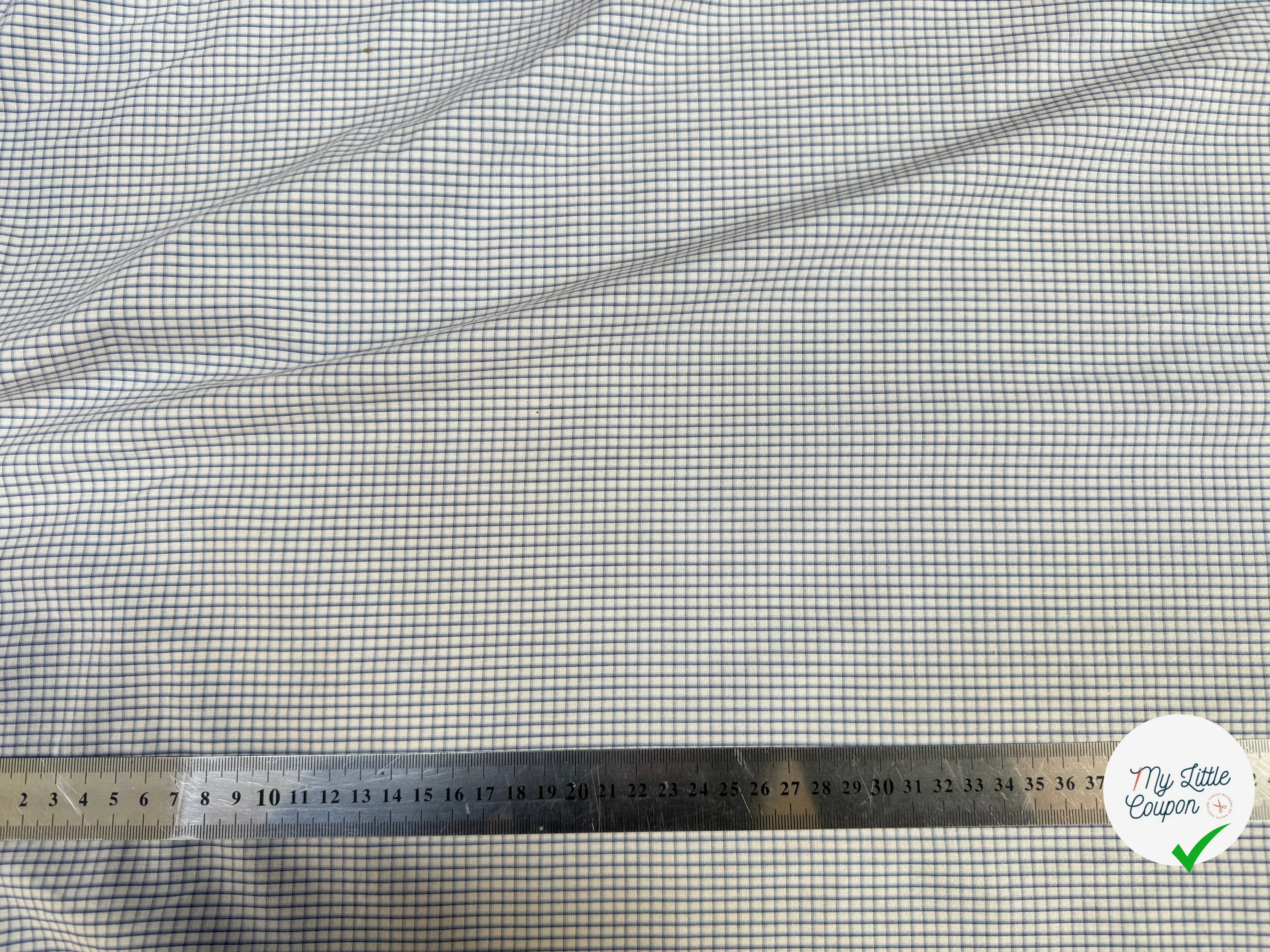 POPELINE DE COTON CARREAUX - My Little Coupon