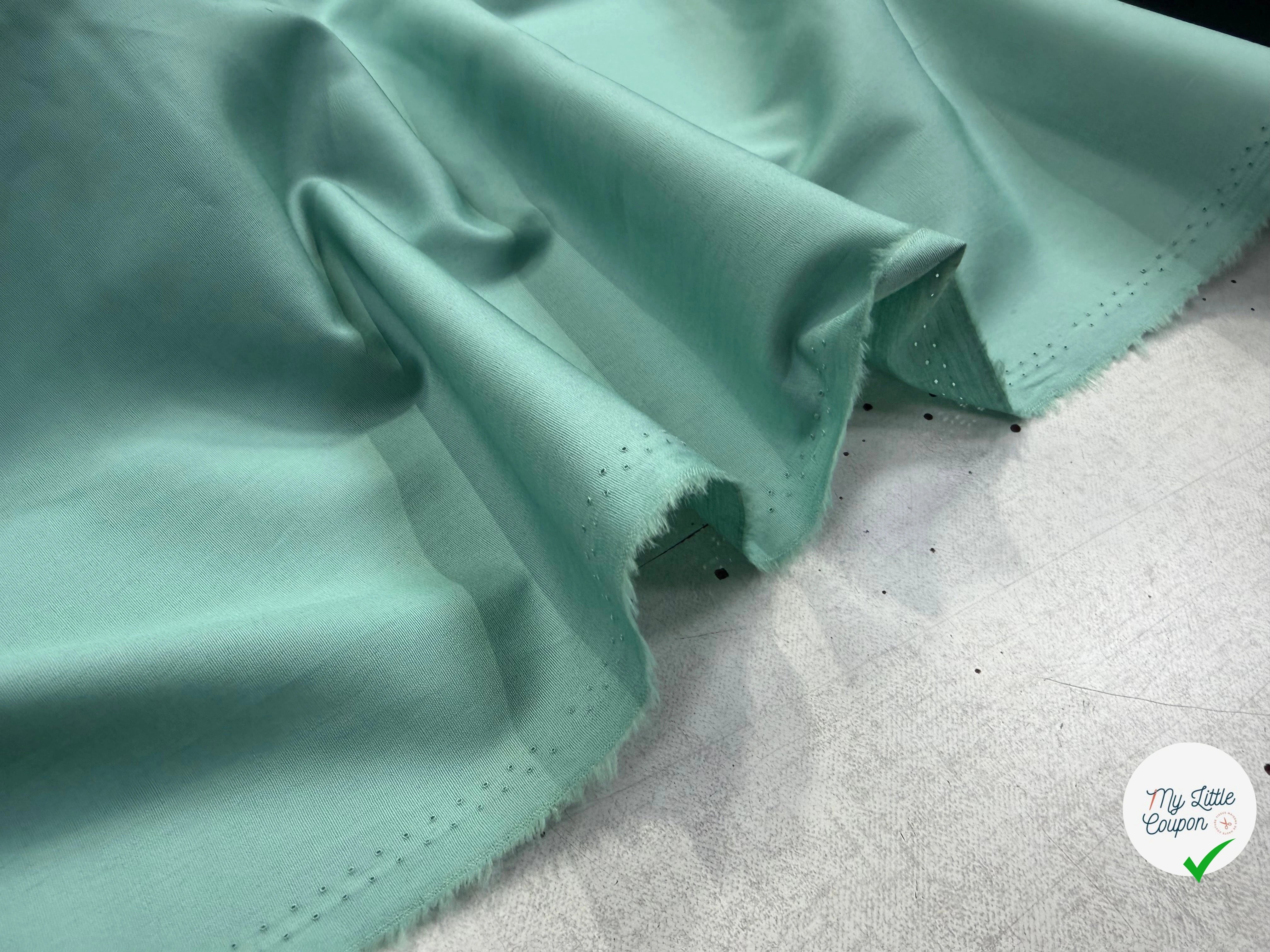 POPELINE DE COTON CELADON 150 CM - My Little Coupon