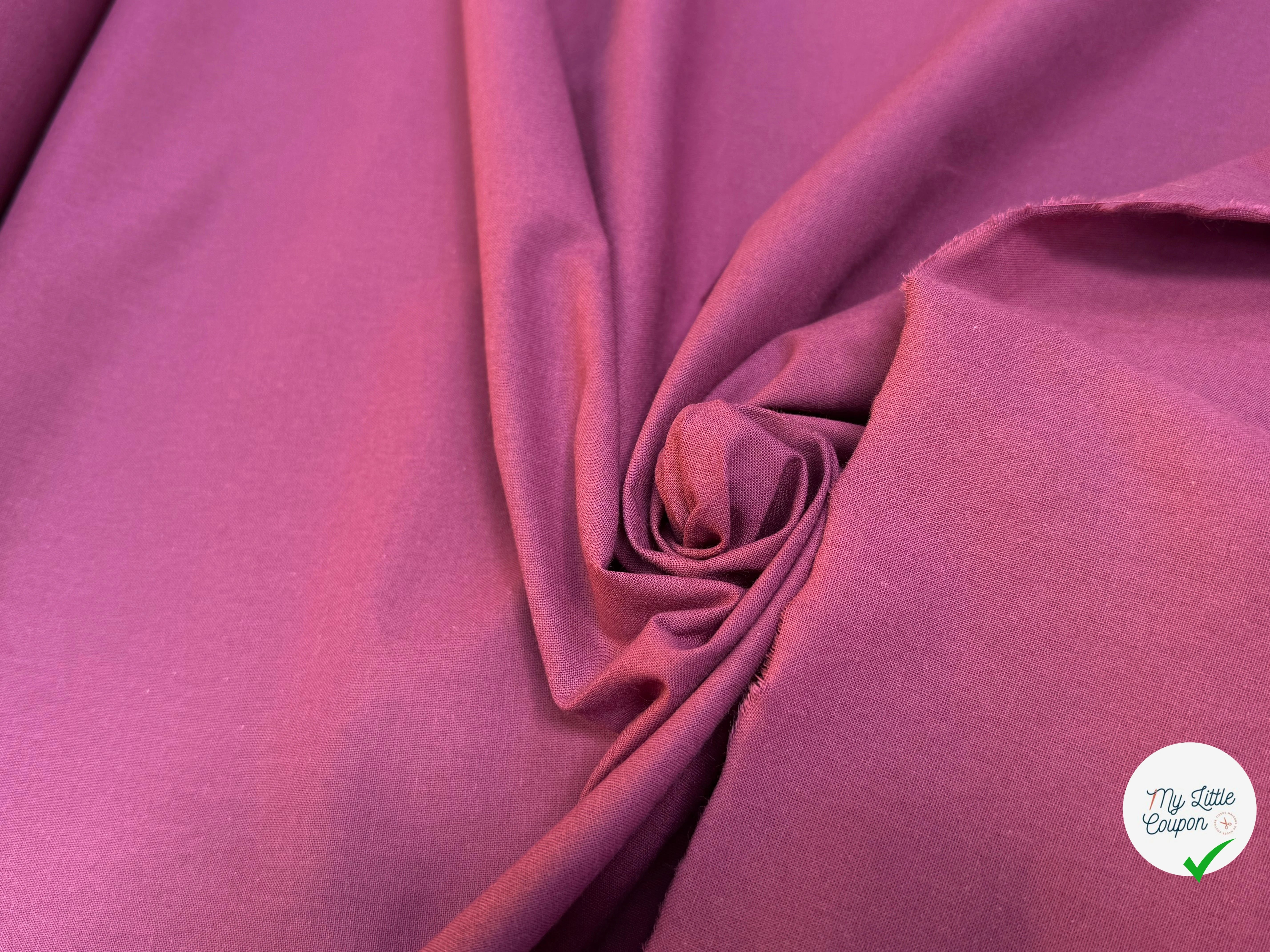 POPELINE DE COTON CHIC VIOLET - My Little Coupon