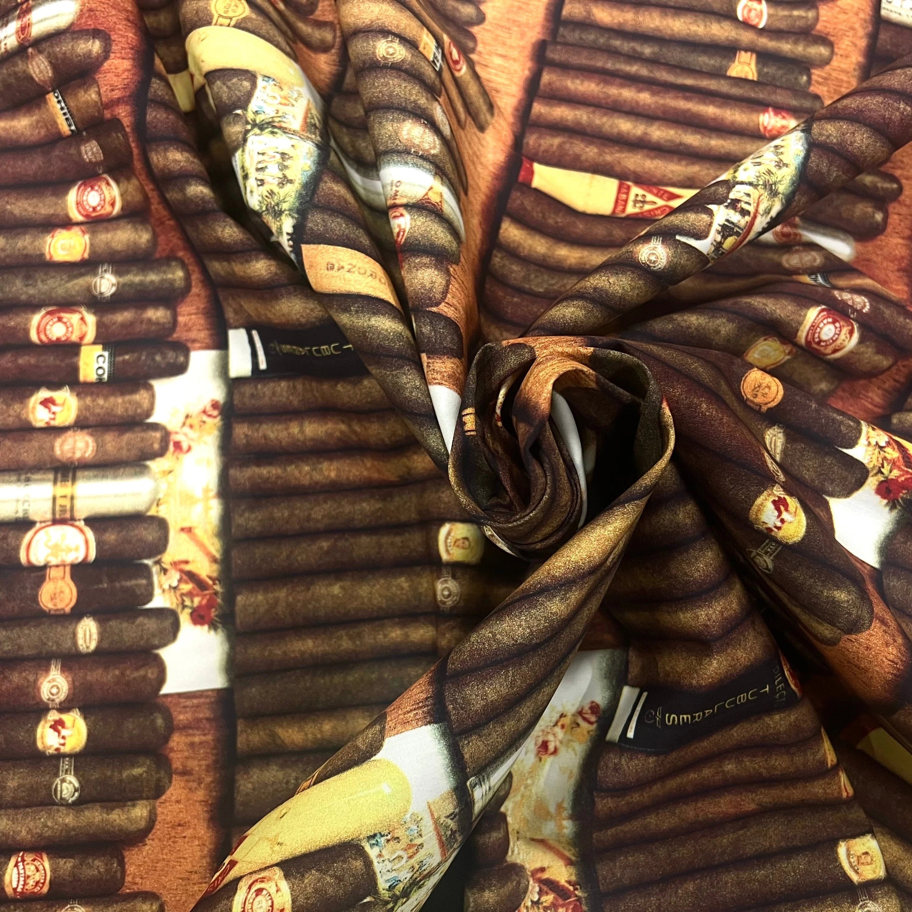 POPELINE DE COTON CIGARE - My Little Coupon