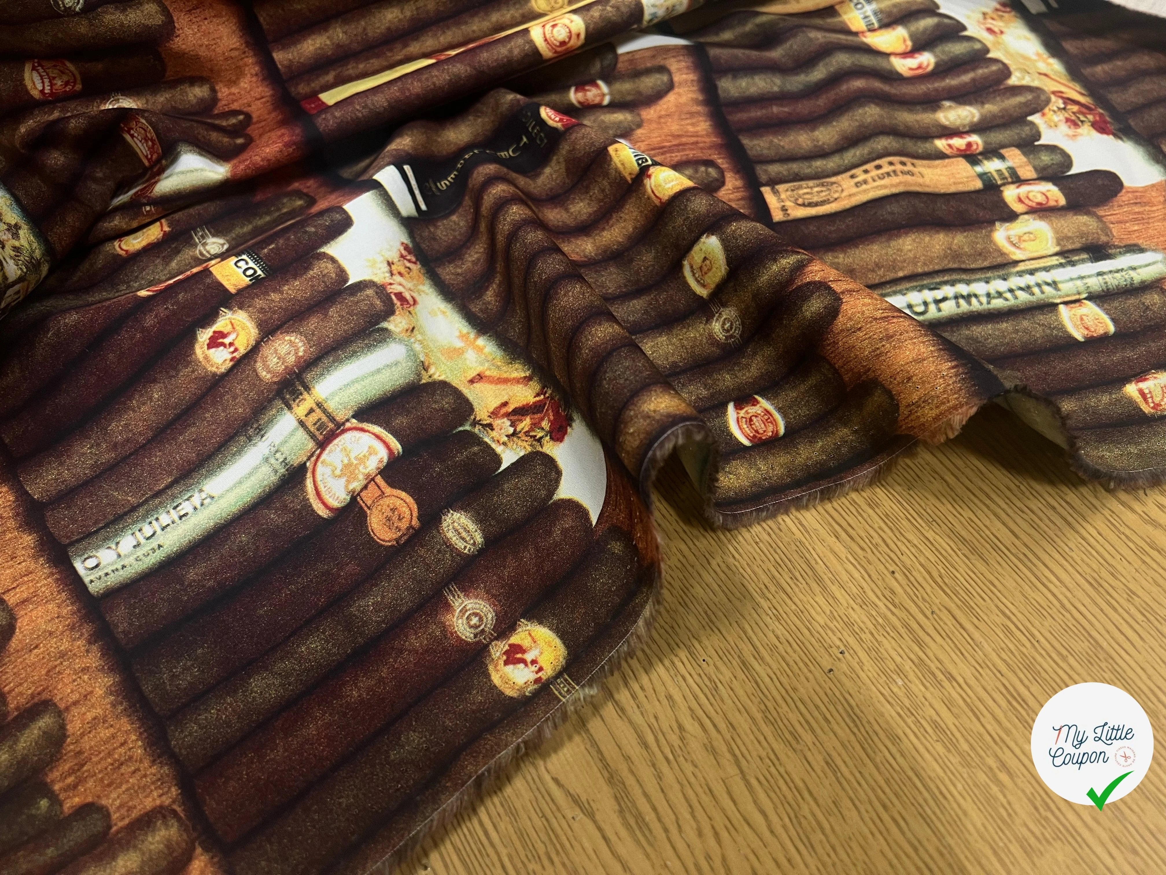 POPELINE DE COTON CIGARE - My Little Coupon