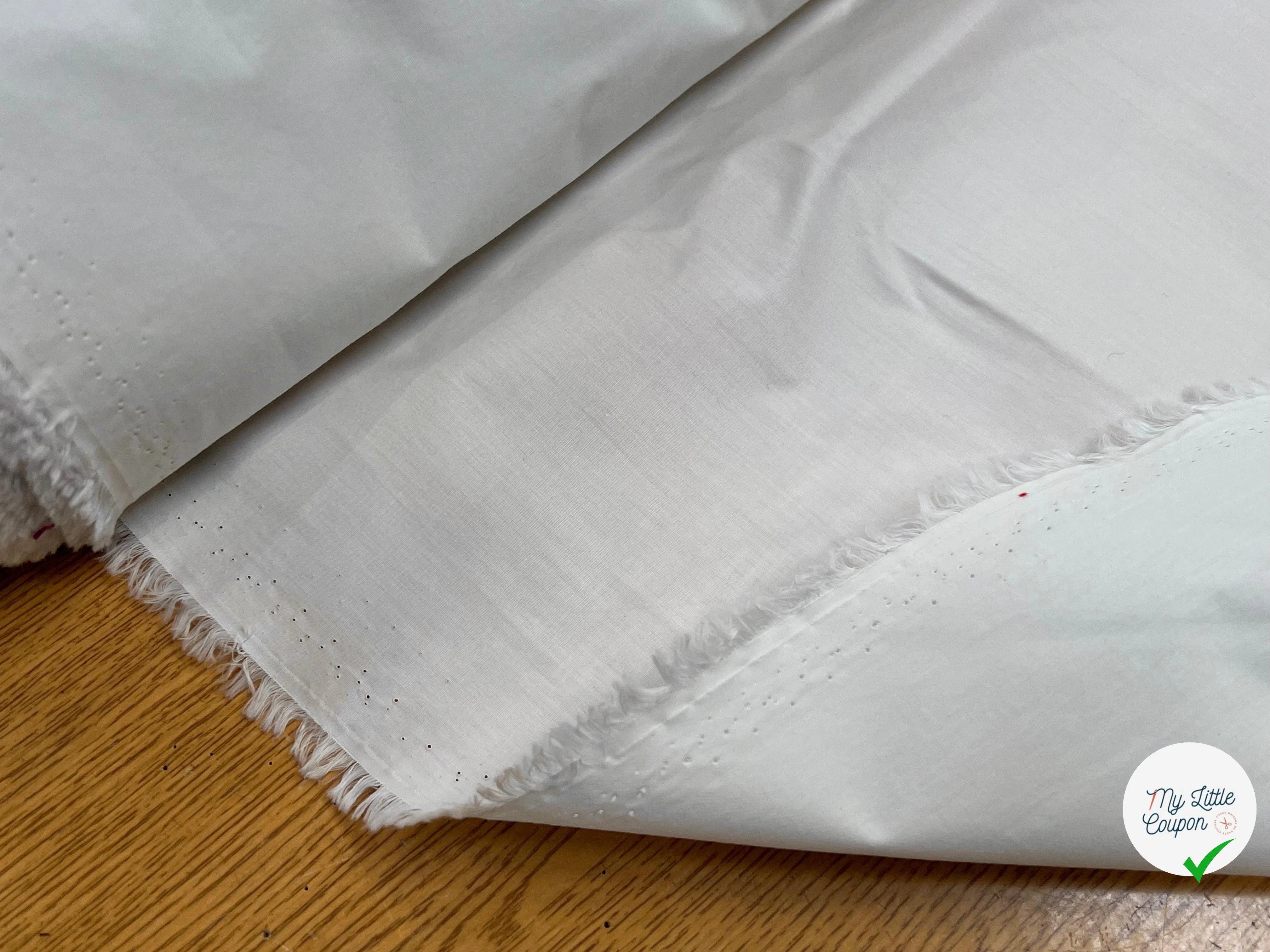 POPELINE DE COTON CRAQUANTE CRAIE 100% COTON 150CM - My Little Coupon