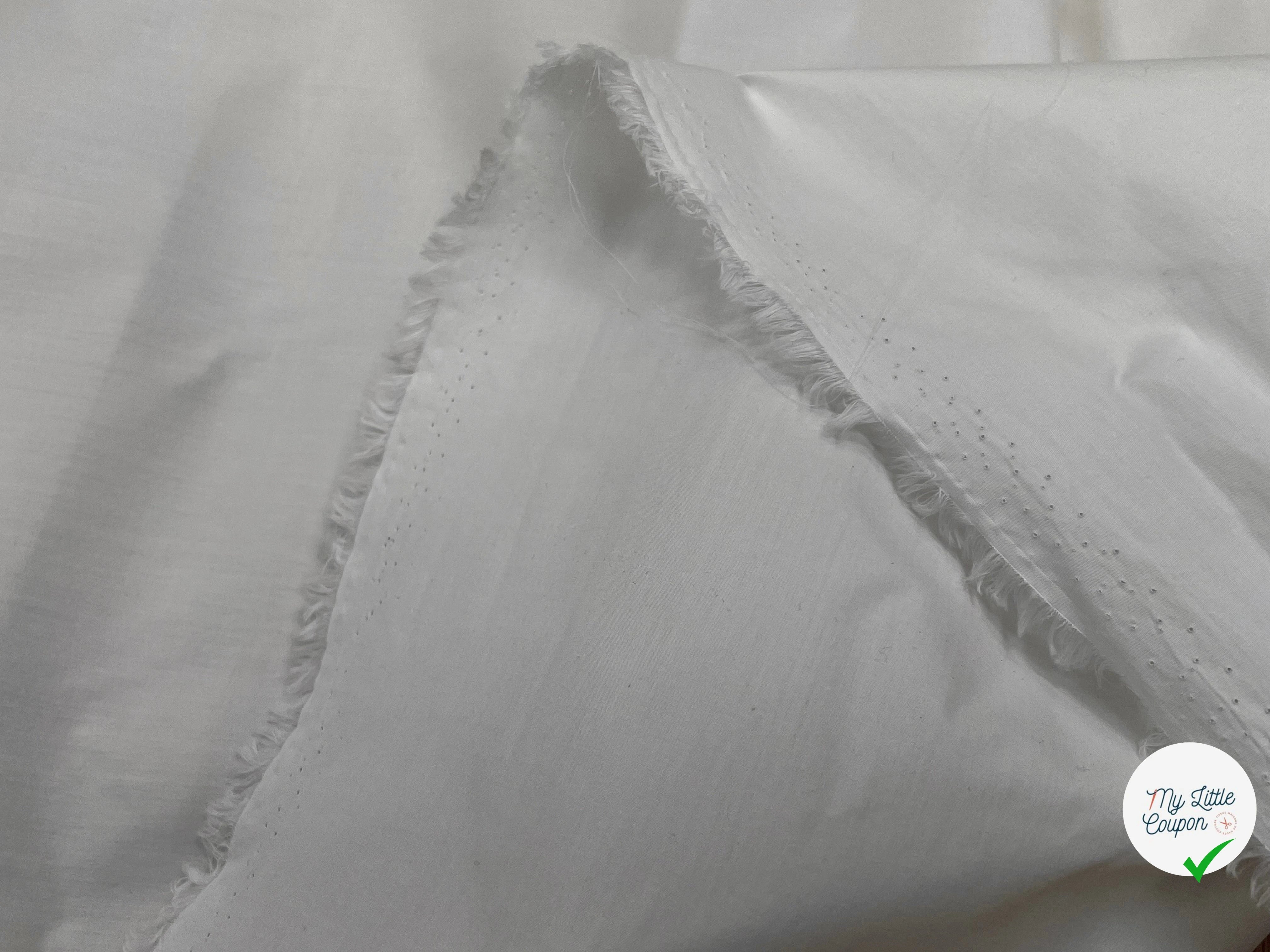 POPELINE DE COTON CRAQUANTE CRAIE 100% COTON 150CM - My Little Coupon