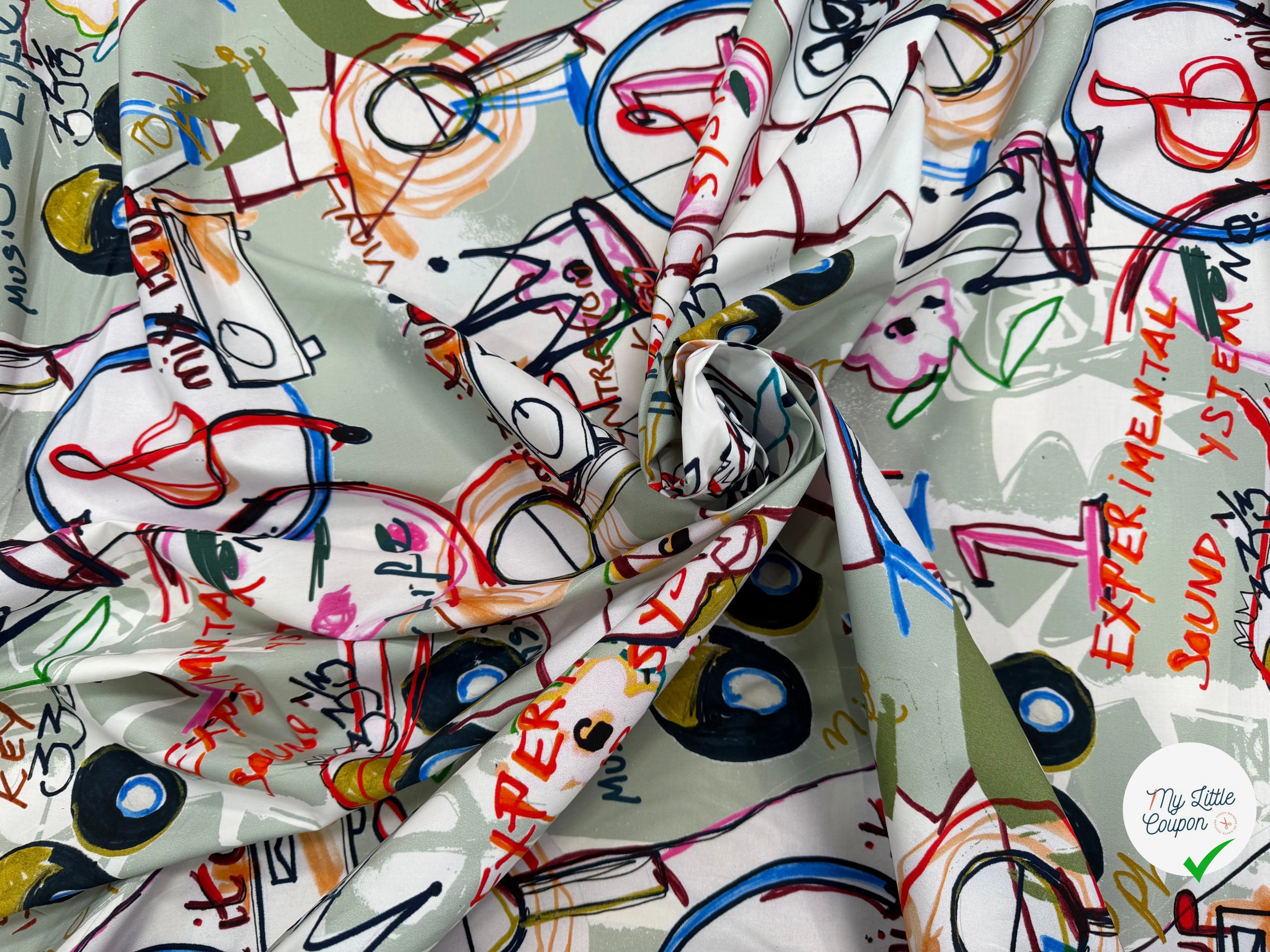 POPELINE DE COTON CRAQUANTE (STOCK ULTRA LIMITÉ) - My Little Coupon