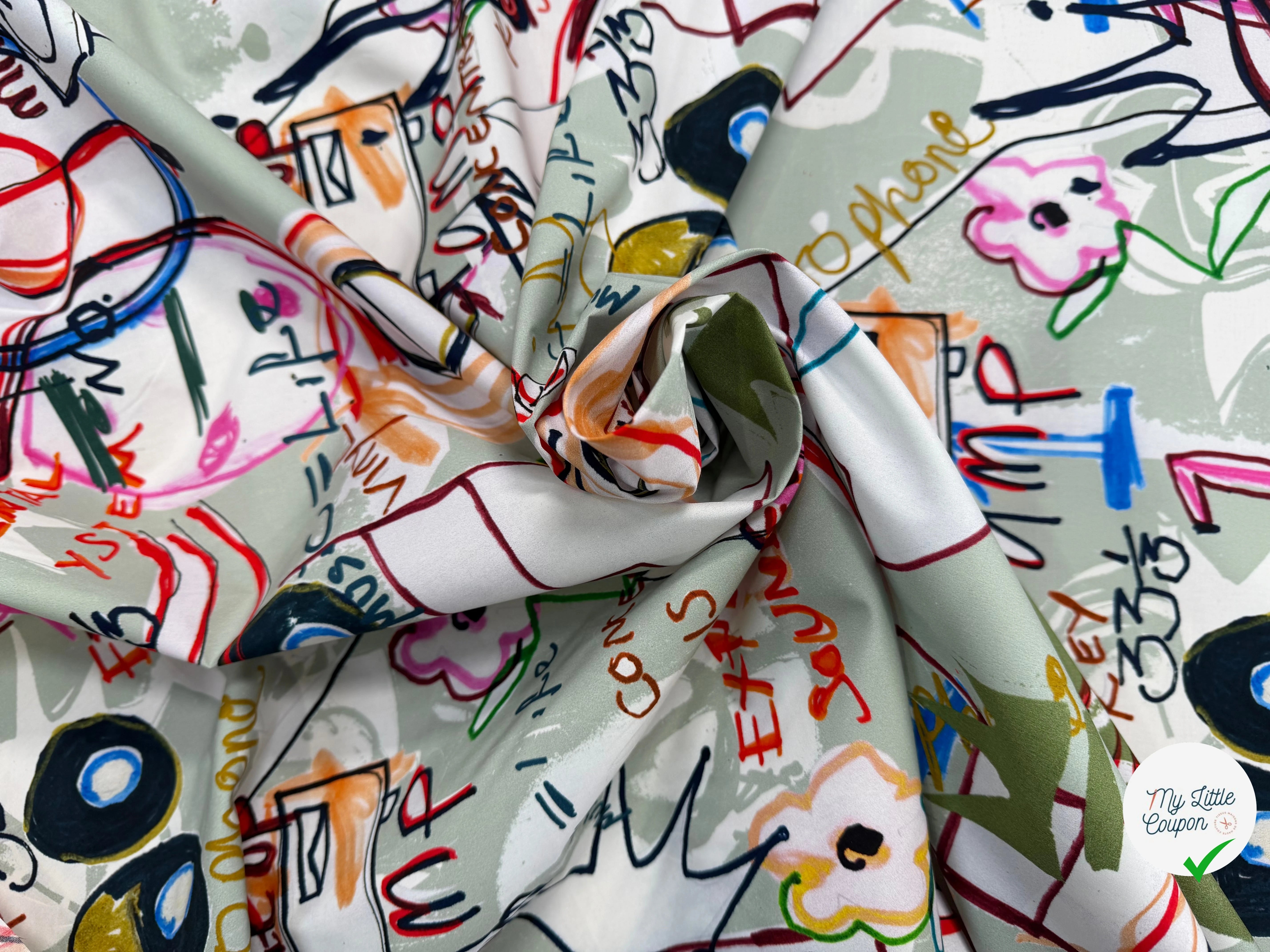 POPELINE DE COTON CRAQUANTE (STOCK ULTRA LIMITÉ) - My Little Coupon