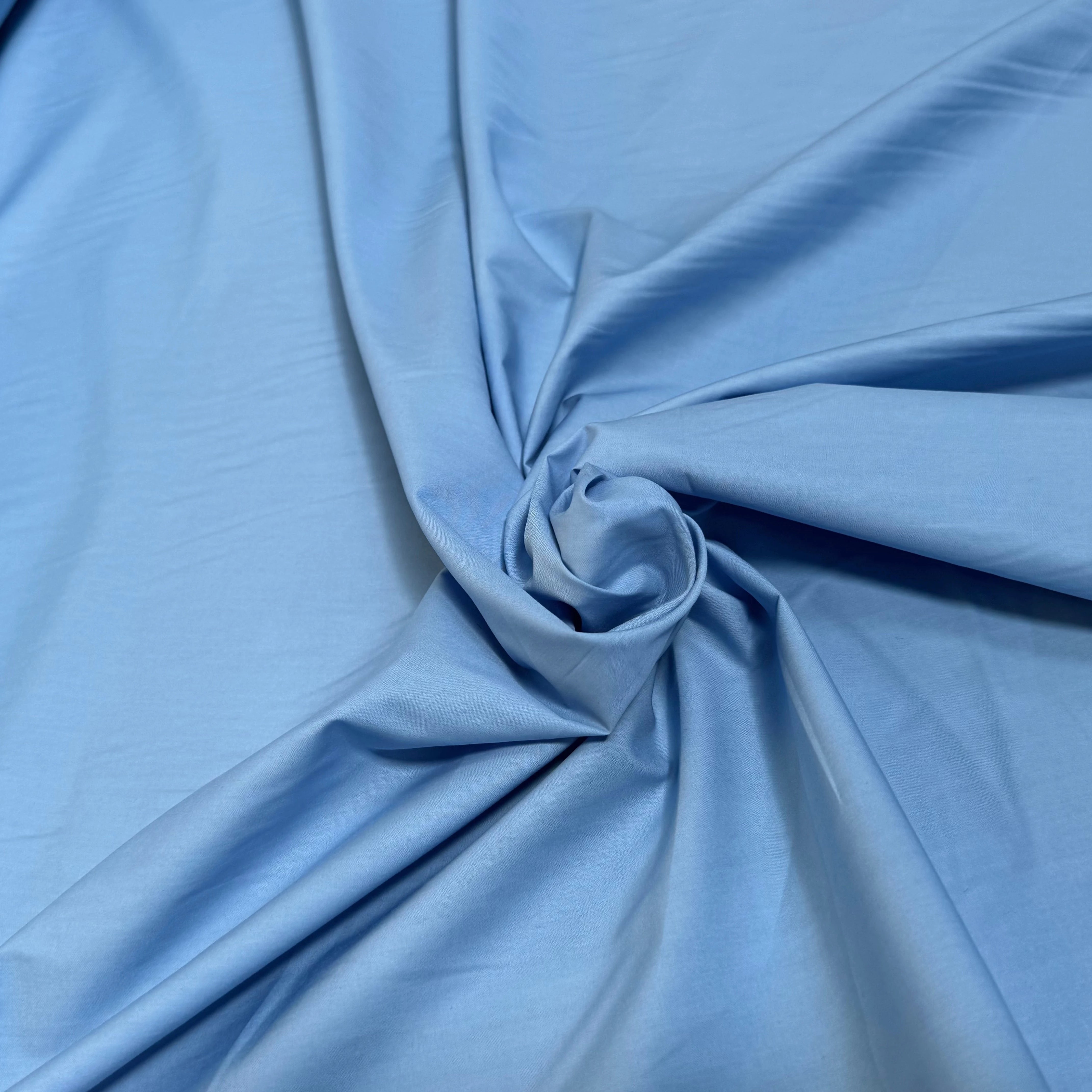 POPELINE DE COTON ESTE/X BLEU CIEL COUTURE - My Little Coupon