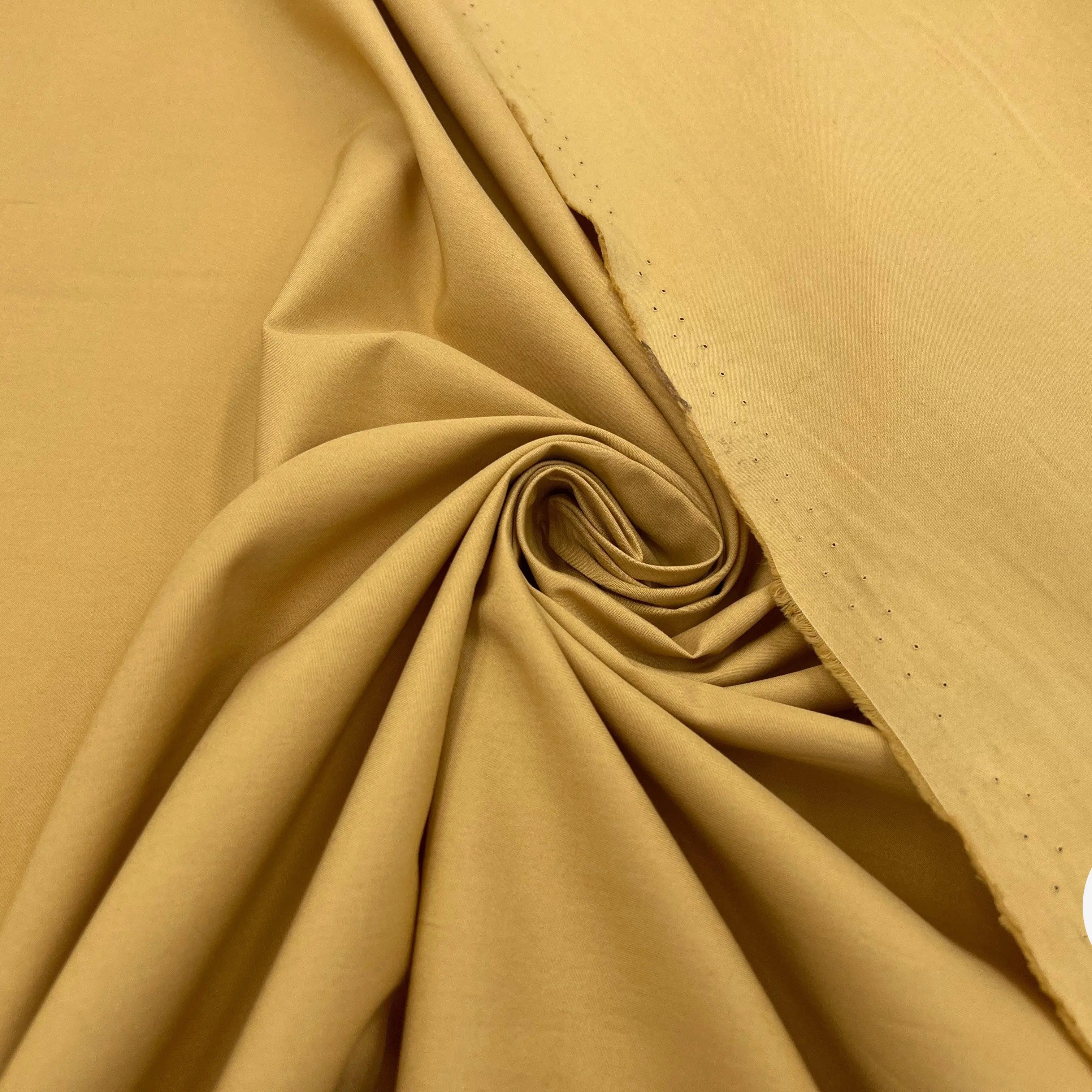 POPELINE DE COTON FEUILLE DE HAVANE - My Little Coupon - tissu - coudre