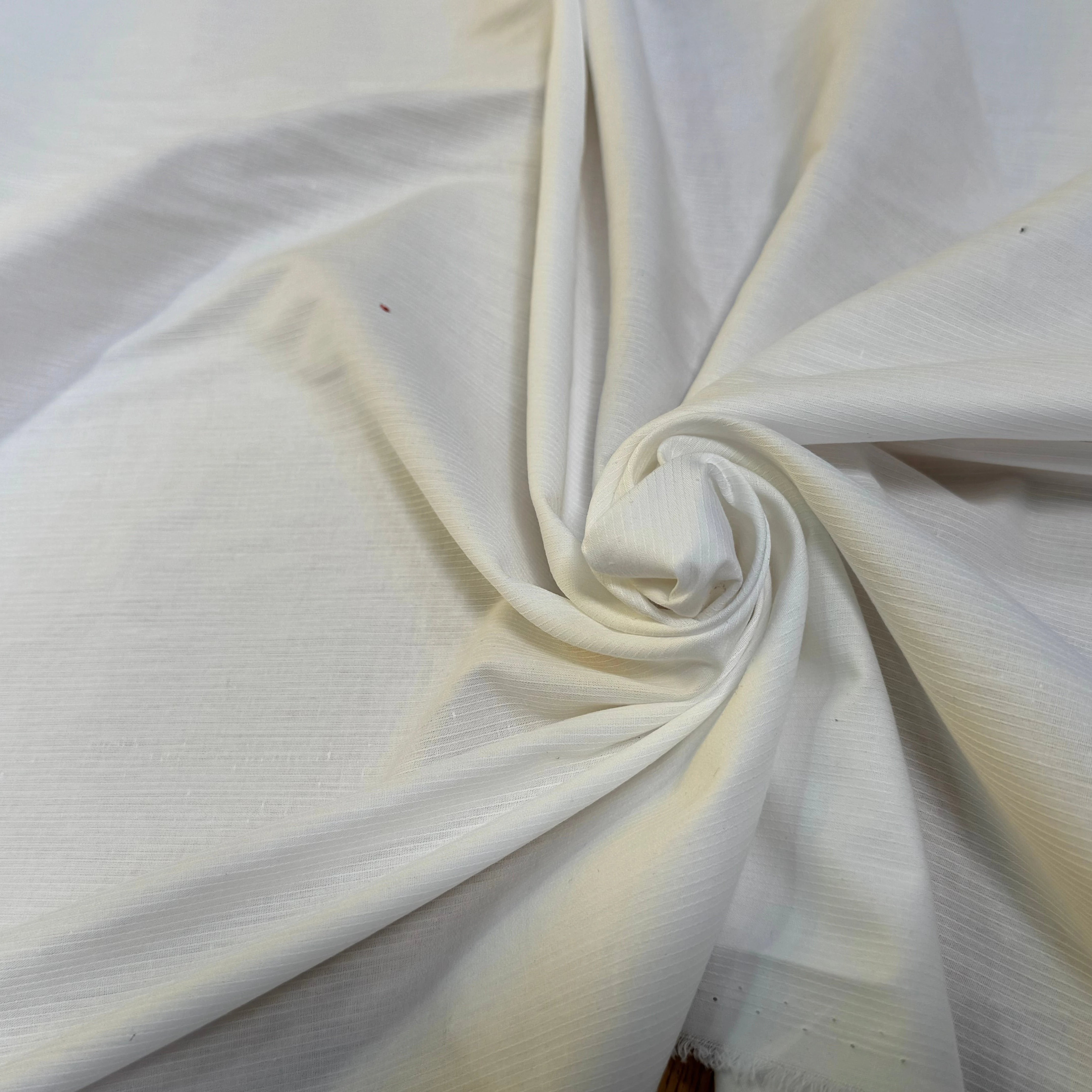 POPELINE DE COTON FINE RAYURES À FILS BLANC - My Little Coupon