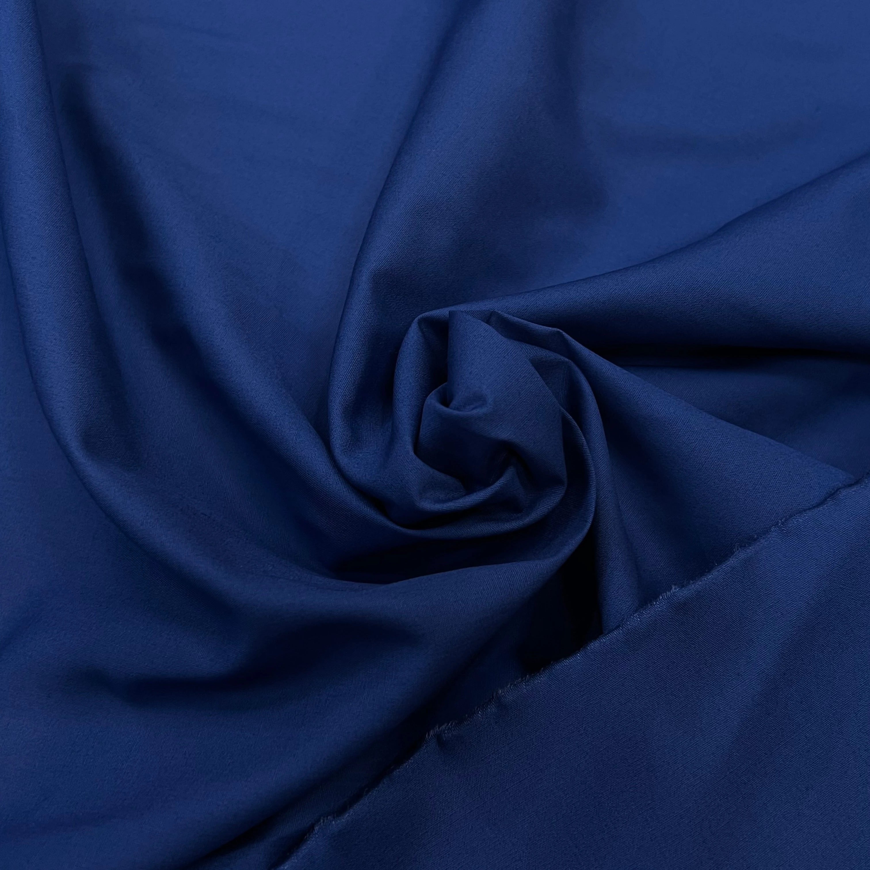 POPELINE DE COTON FLUIDE BLEU 100% COTON 115CM - My Little Coupon