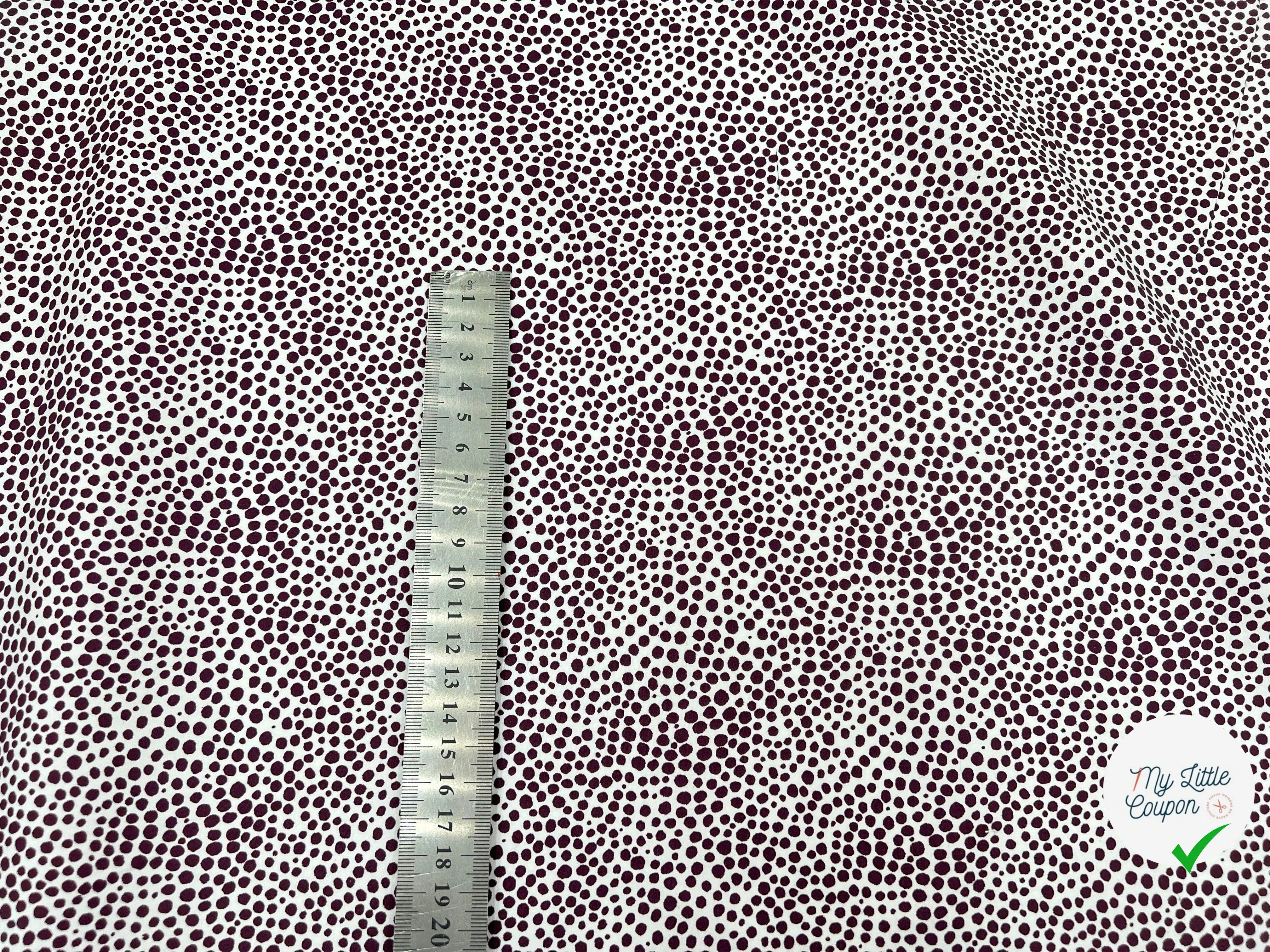POPELINE DE COTON GRANULÉS DE CHOCOLAT - My Little Coupon - tissu - coudre