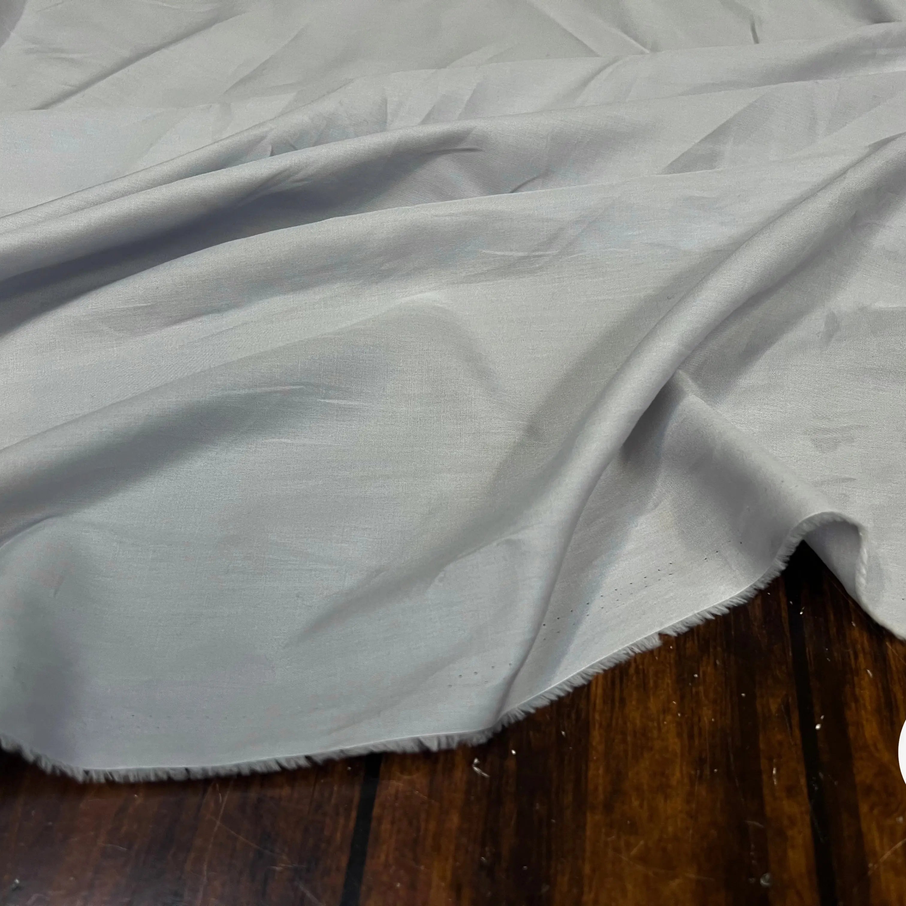 POPELINE DE COTON GRIS - My Little Coupon