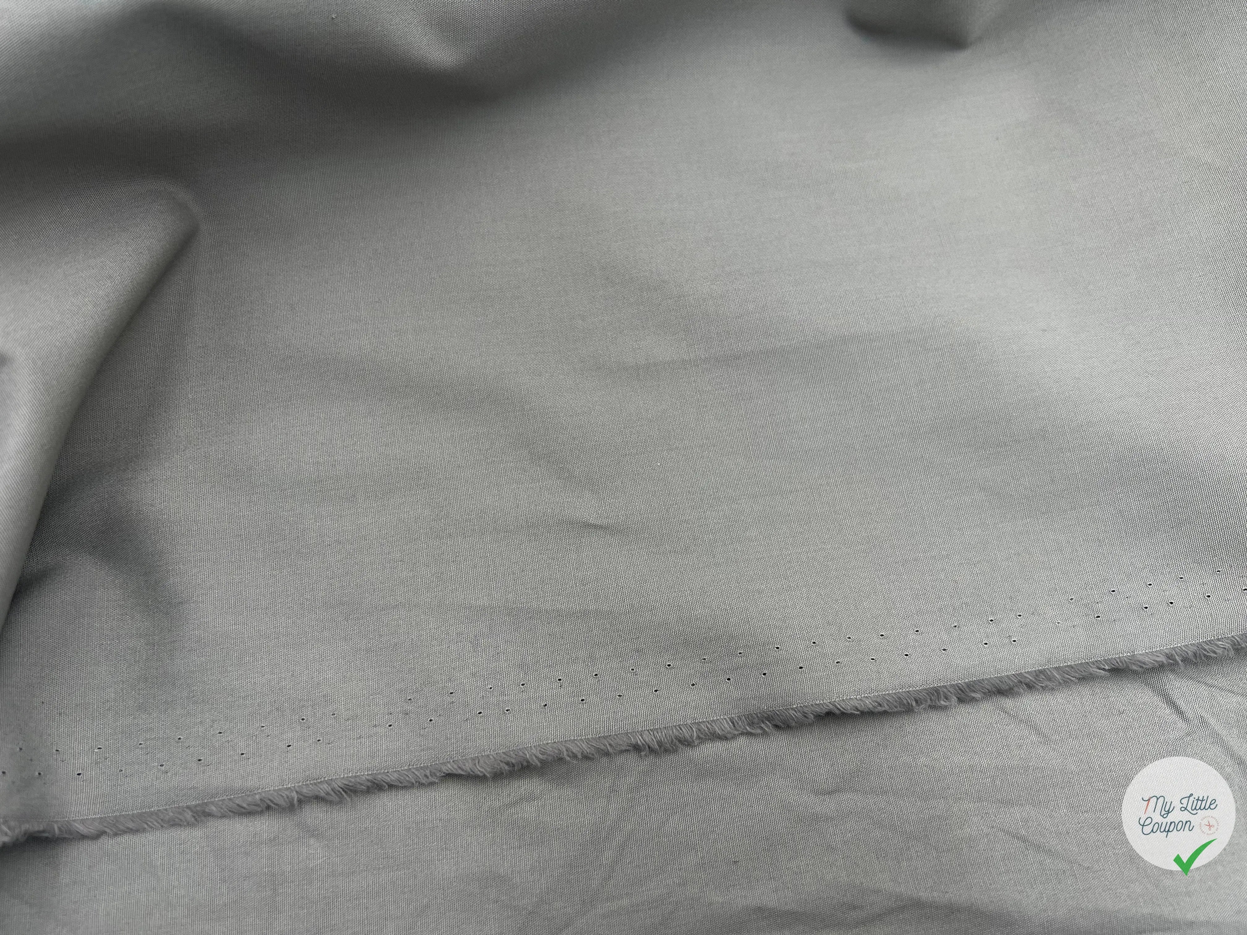 POPELINE DE COTON GRIS TAUPE - My Little Coupon - tissu - coudre