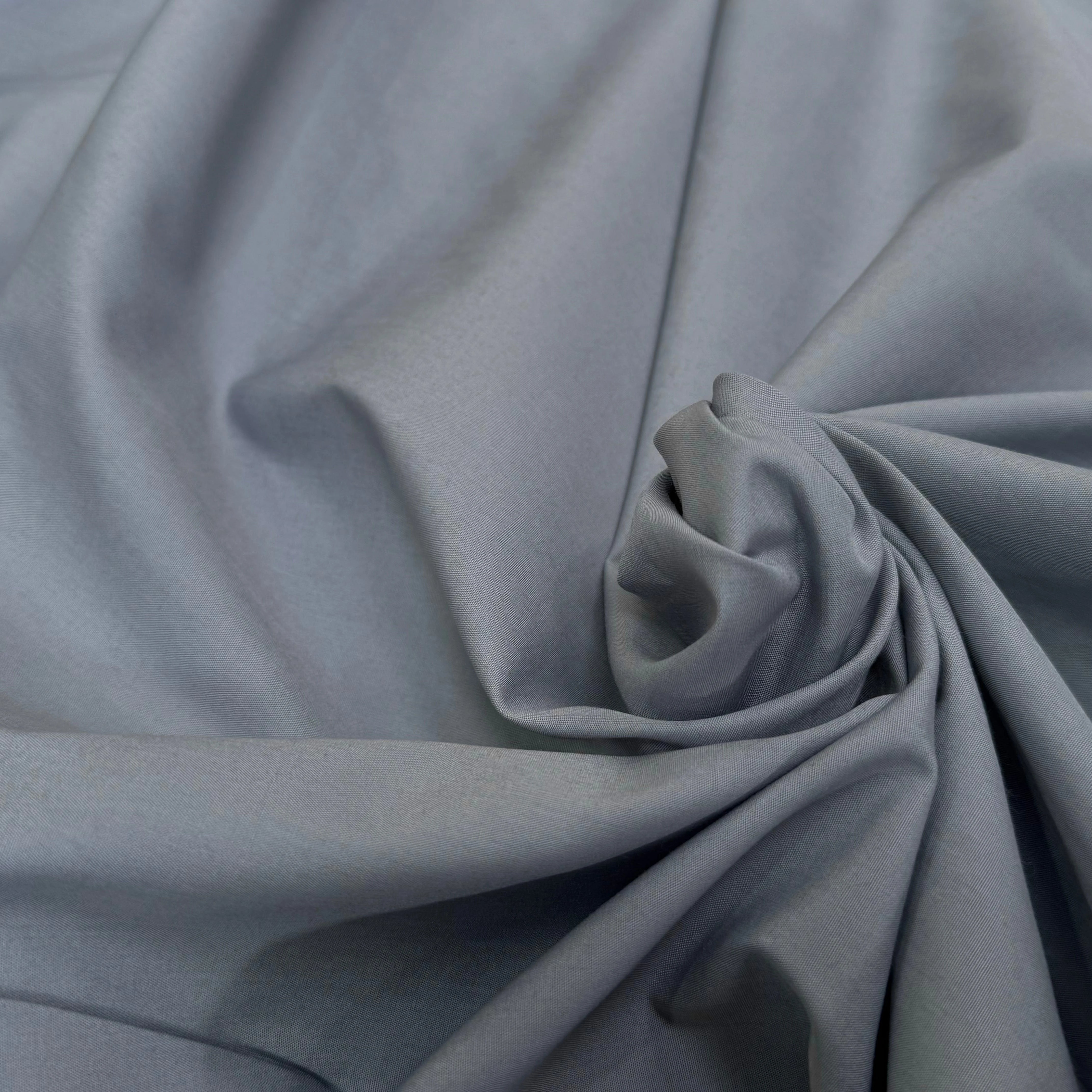 POPELINE DE COTON GRISE COUTURE MADE IN FRANCE - My Little Coupon