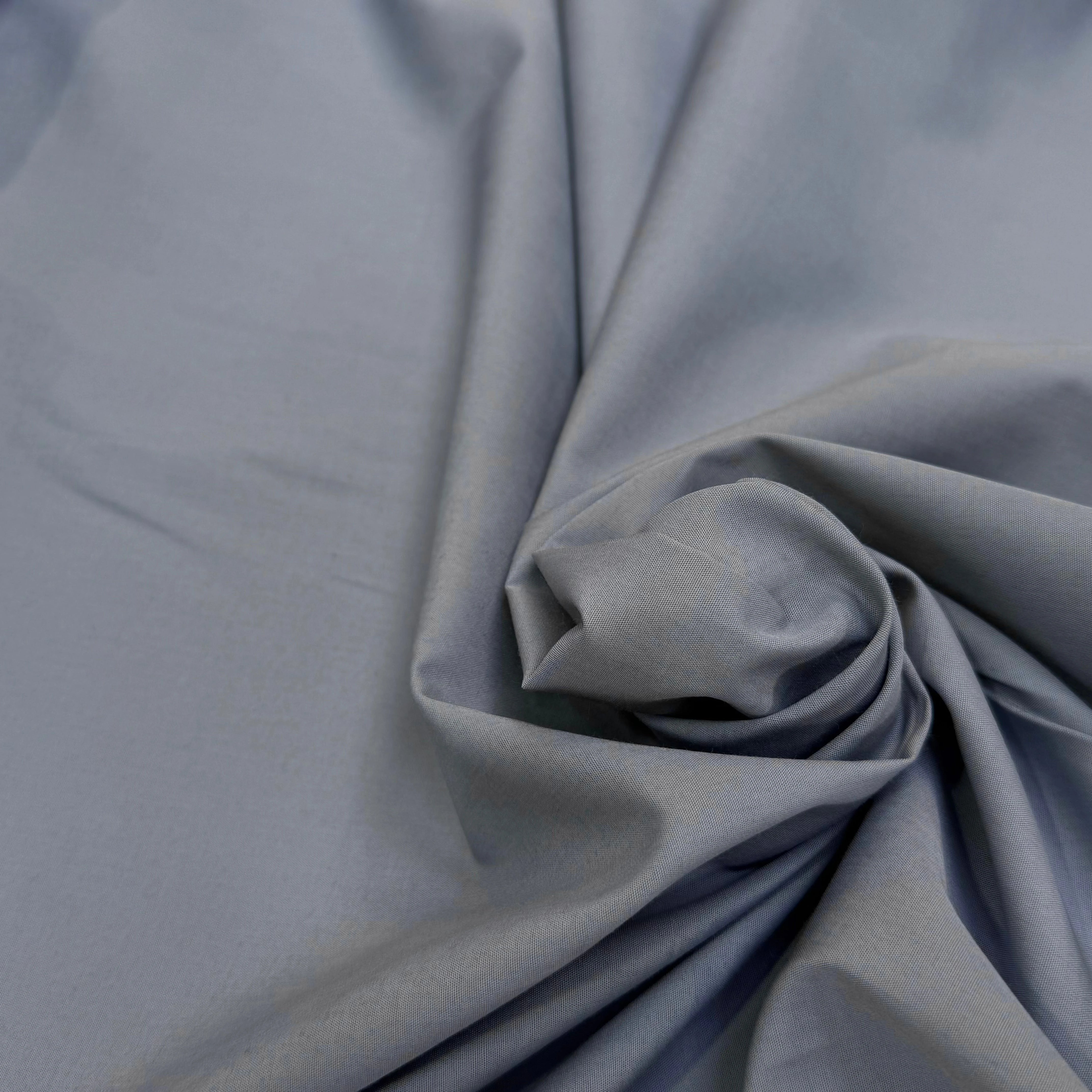 POPELINE DE COTON GRISE COUTURE MADE IN FRANCE - My Little Coupon