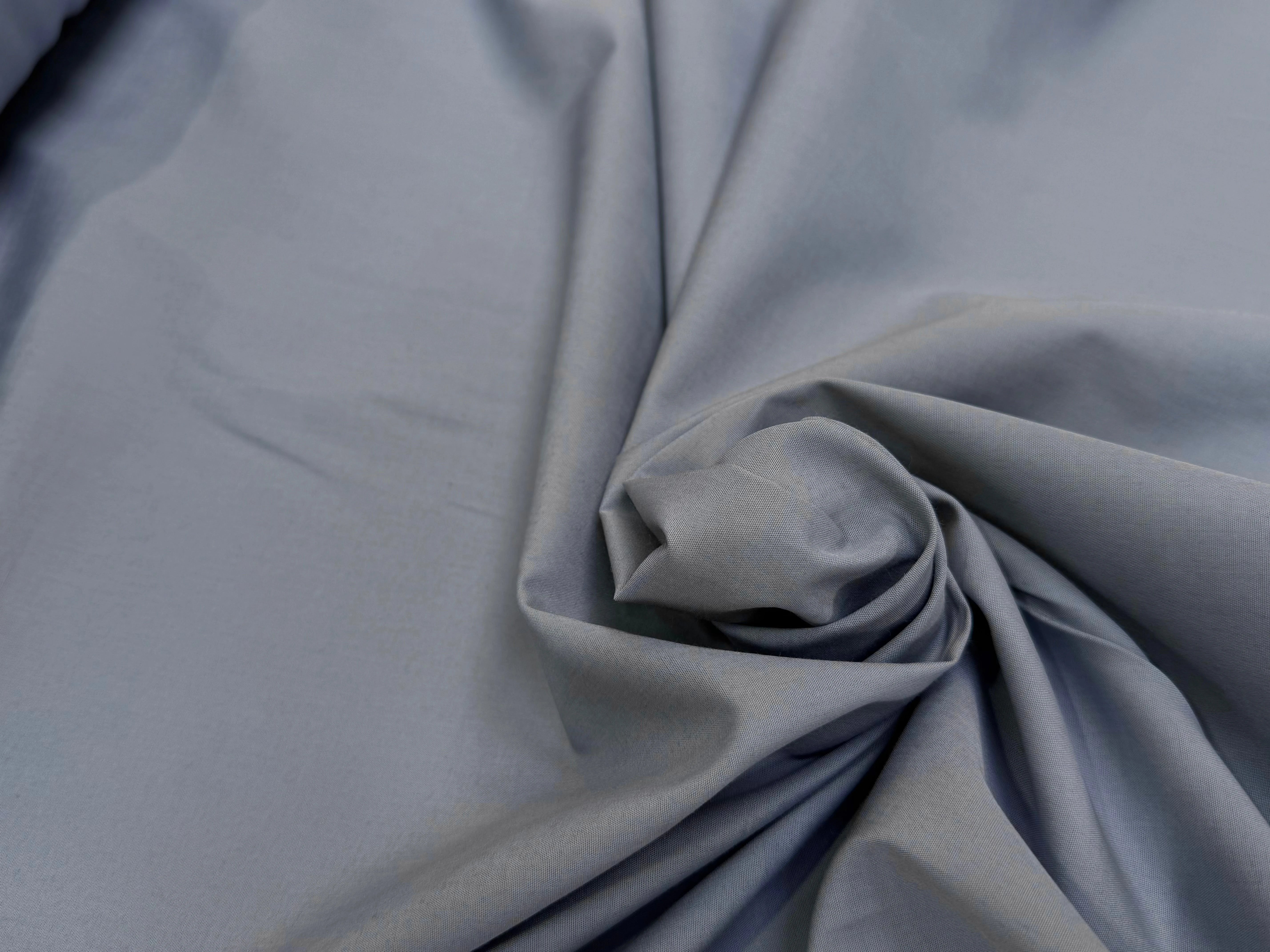 POPELINE DE COTON GRISE COUTURE MADE IN FRANCE - My Little Coupon