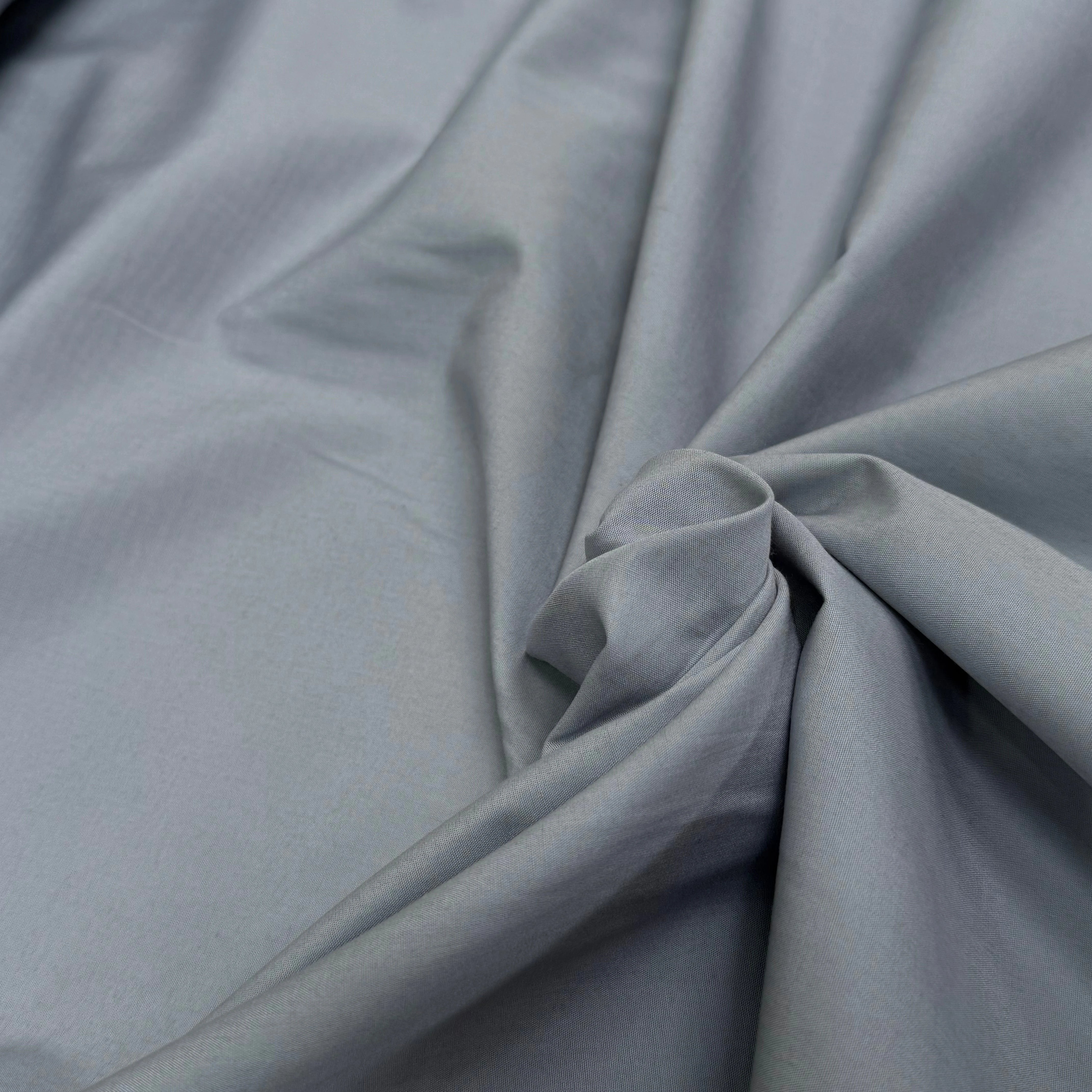 POPELINE DE COTON GRISE COUTURE MADE IN FRANCE - My Little Coupon