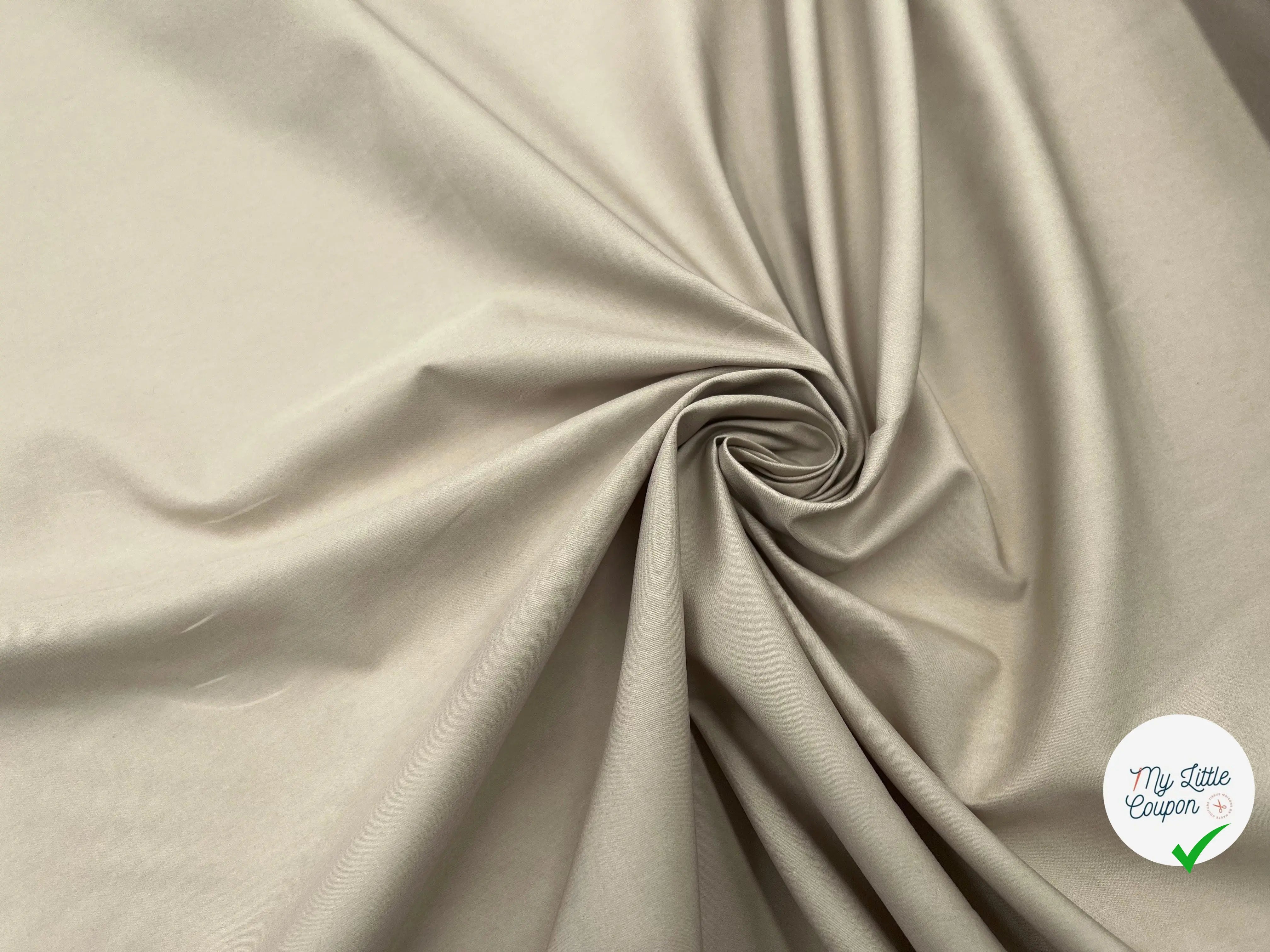 POPELINE DE COTON JAPON BEIGE PARIS BREST - My Little Coupon - tissu - coudre