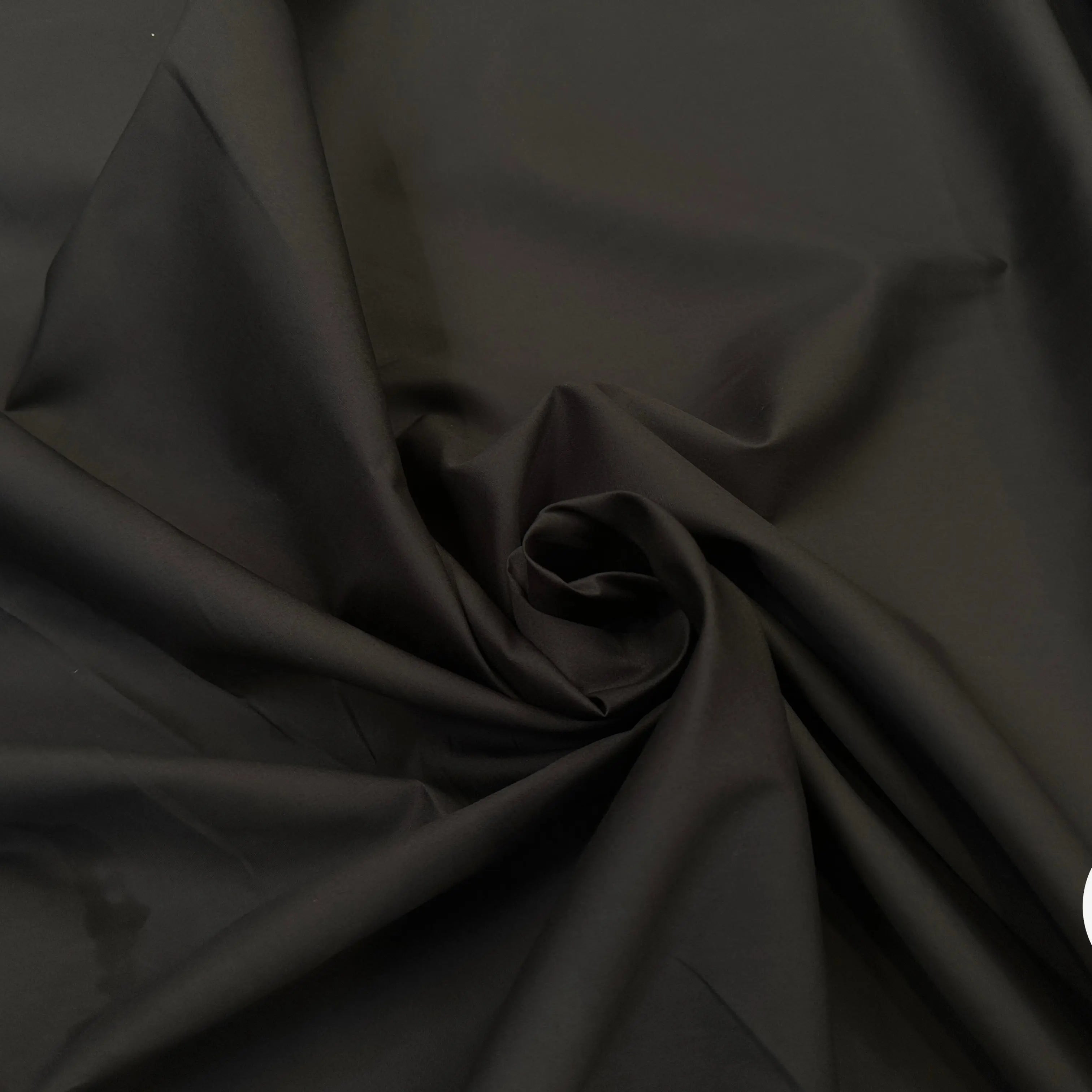 POPELINE DE COTON MARRON FONCÉ - My Little Coupon