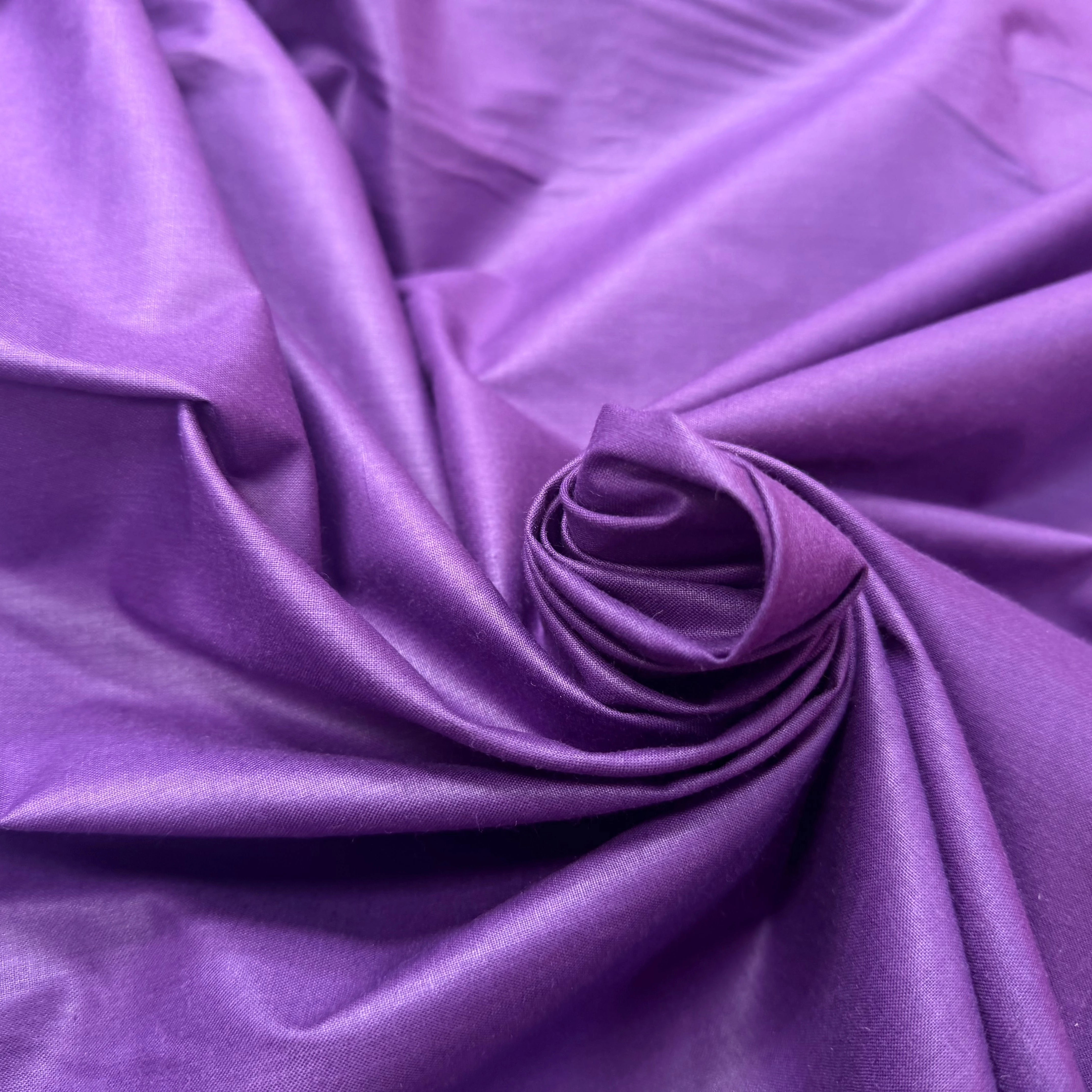 POPELINE DE COTON MERCERISE DOUBLE LAIZE VIOLET - My Little Coupon