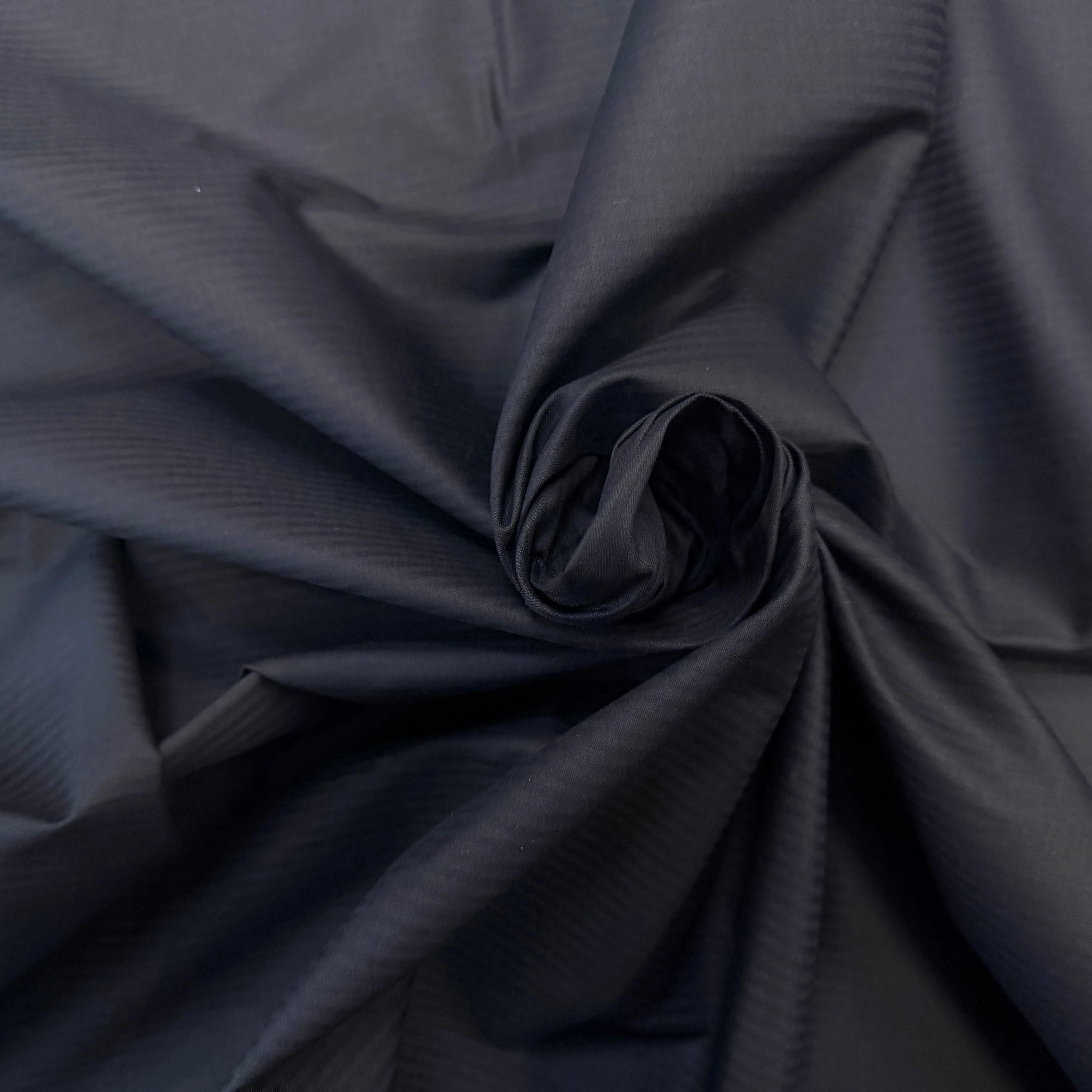 POPELINE DE COTON NAVY À RAYURES CHIC - My Little Coupon