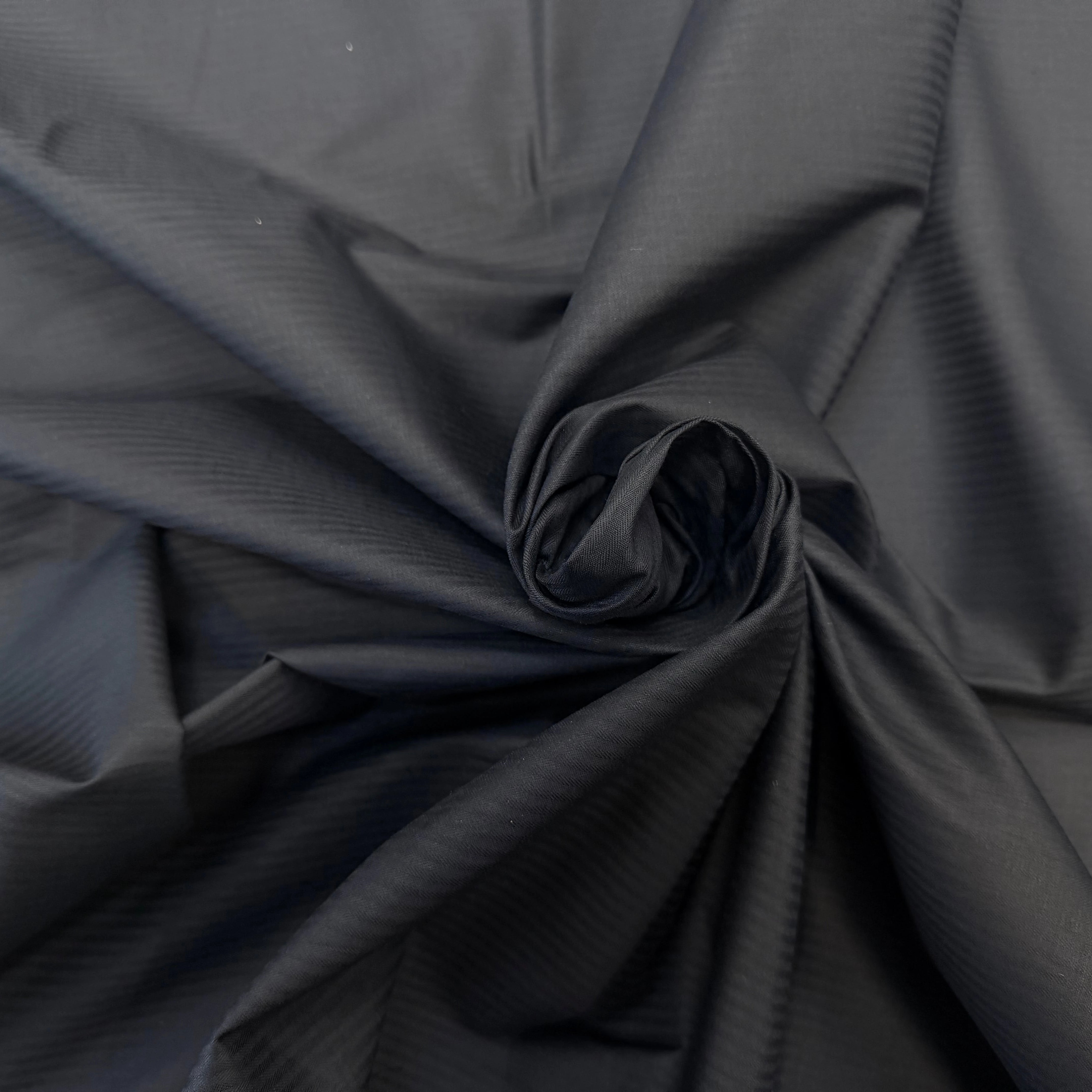 POPELINE DE COTON NAVY À RAYURES CHIC - My Little Coupon