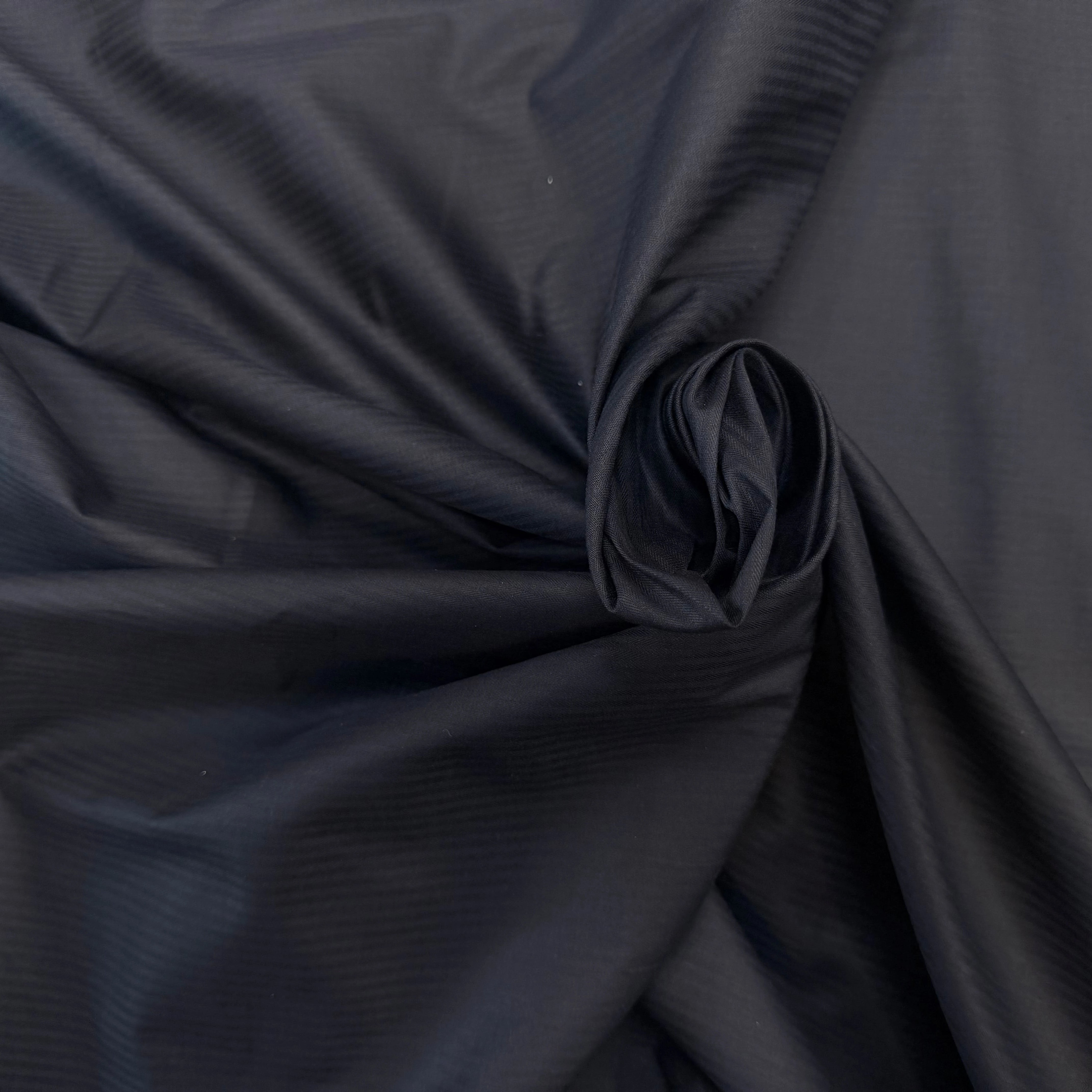 POPELINE DE COTON NAVY À RAYURES CHIC - My Little Coupon